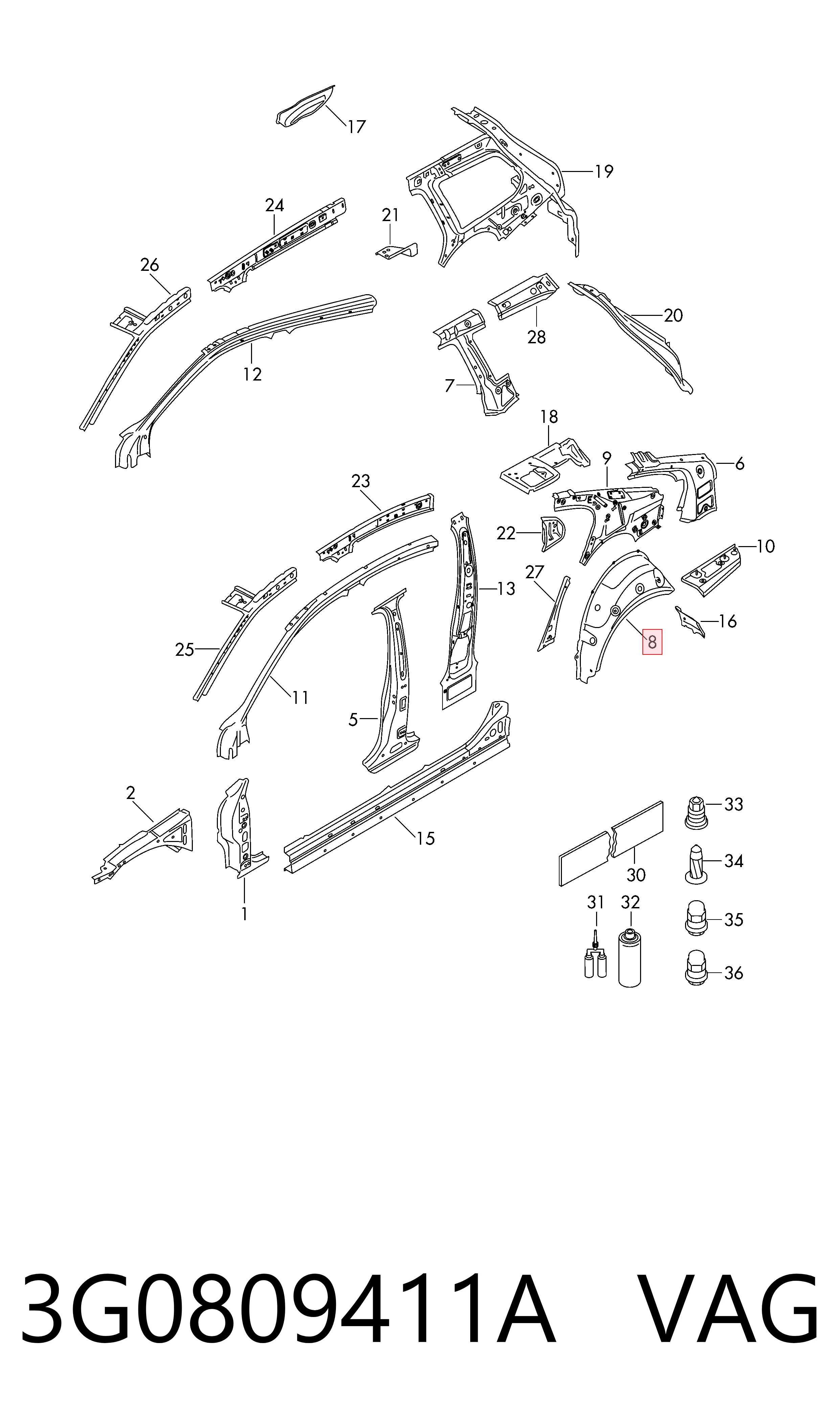 3G0809411A VAG