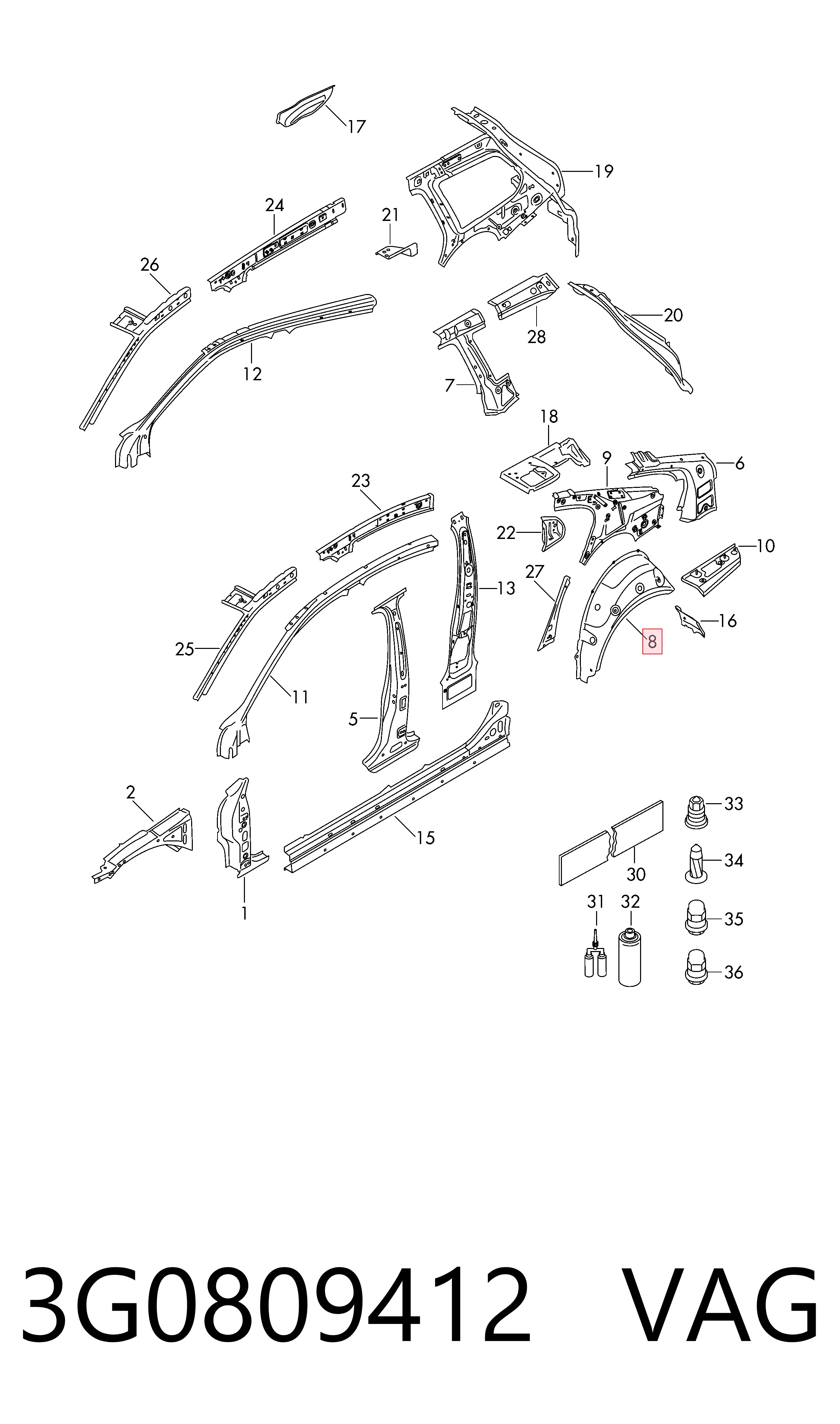 3G0809412 VAG