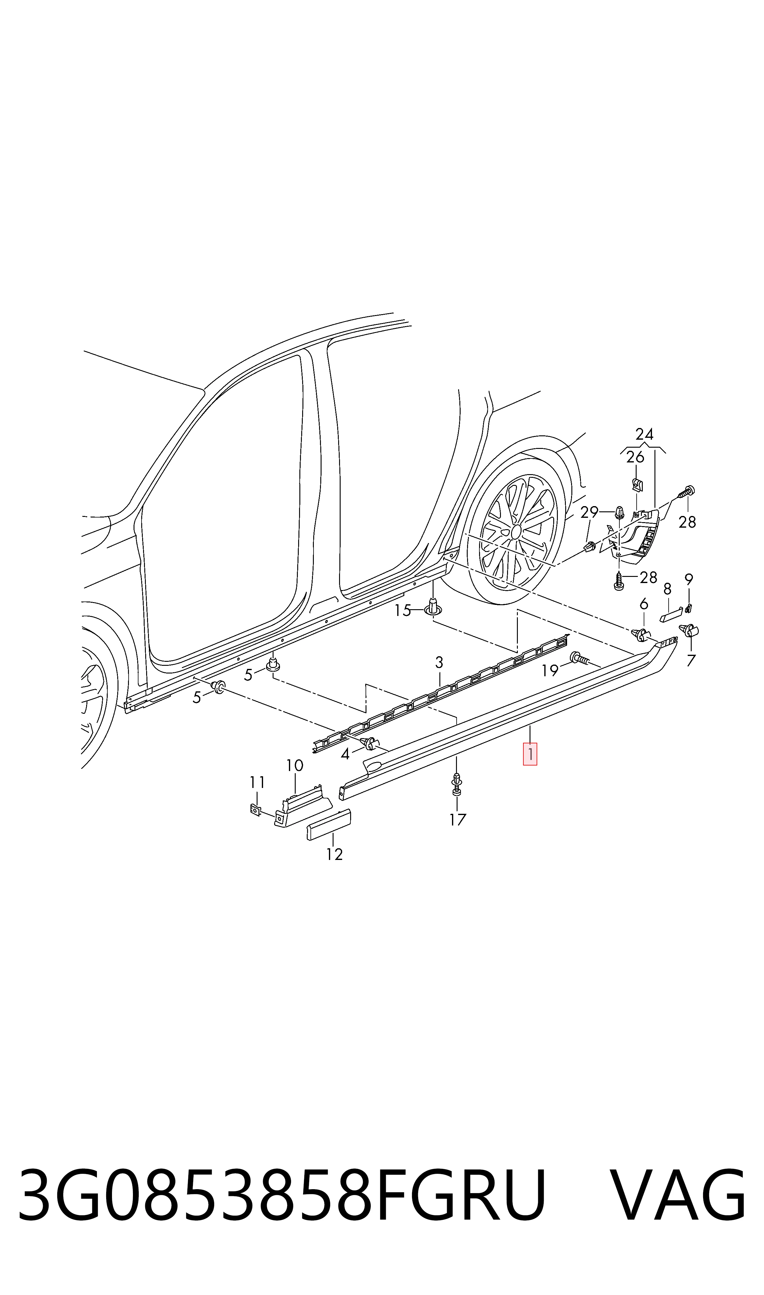 3G0853858FGRU VAG