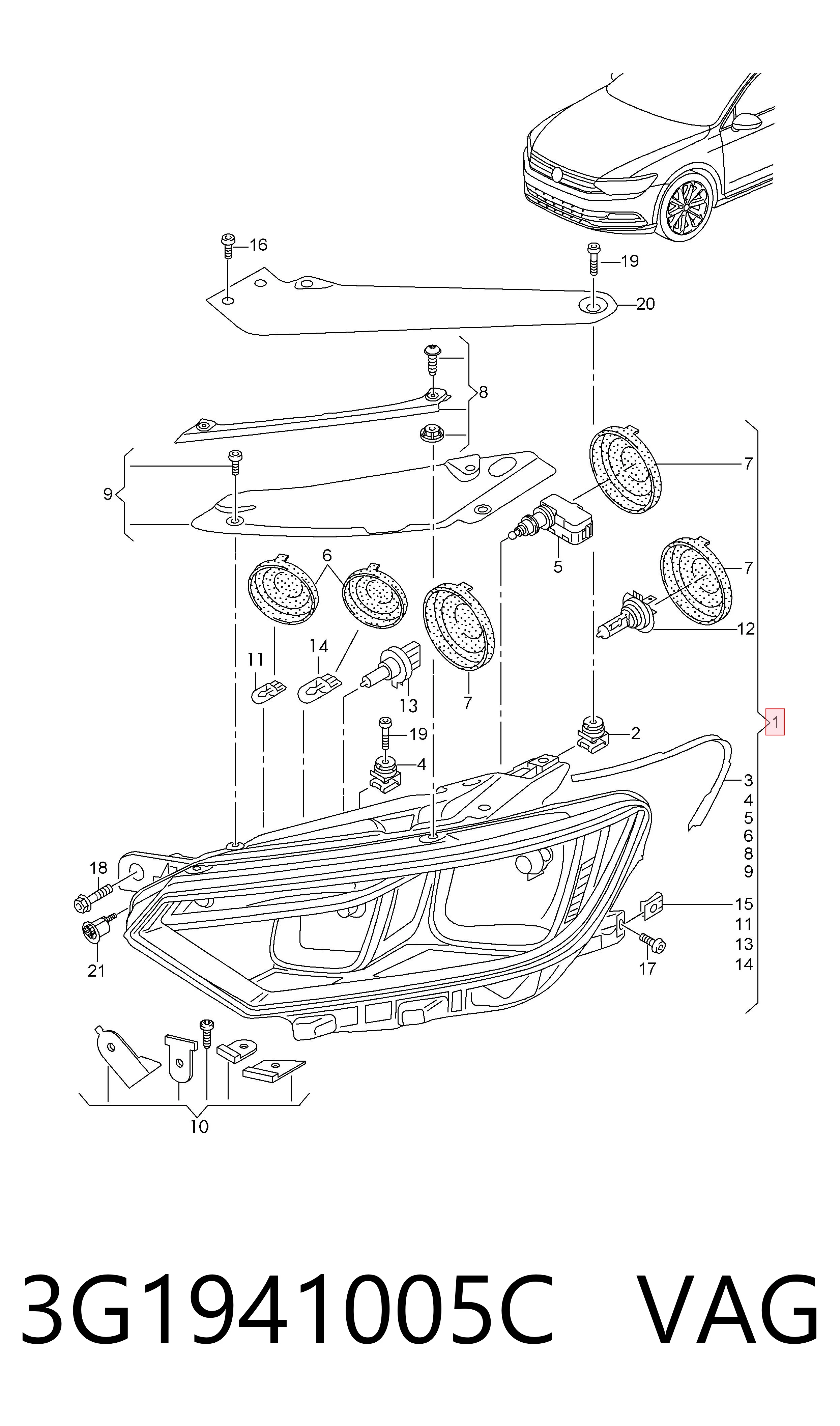 3G1941005C VAG Faros