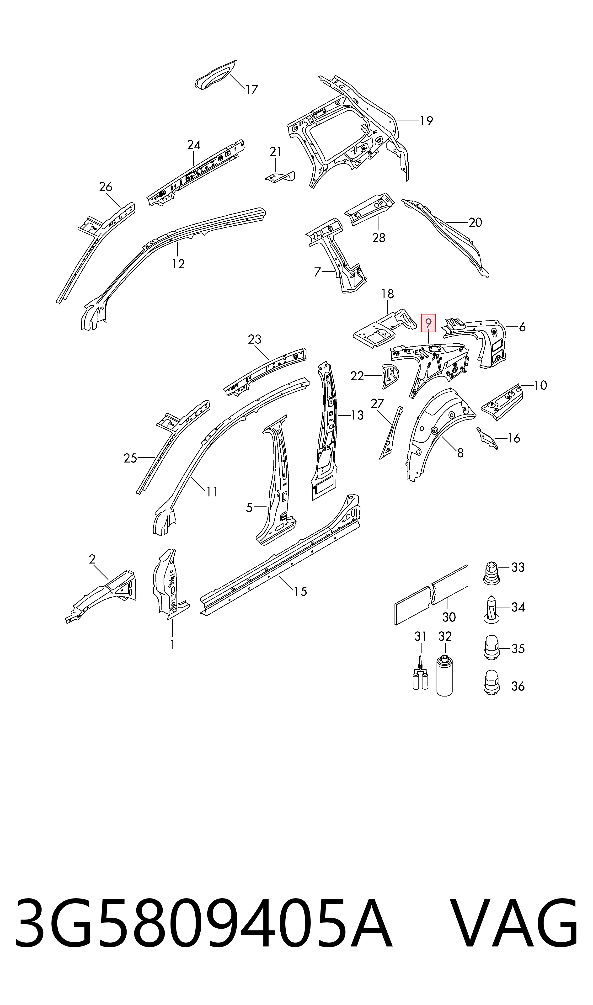 3G5809405A VAG