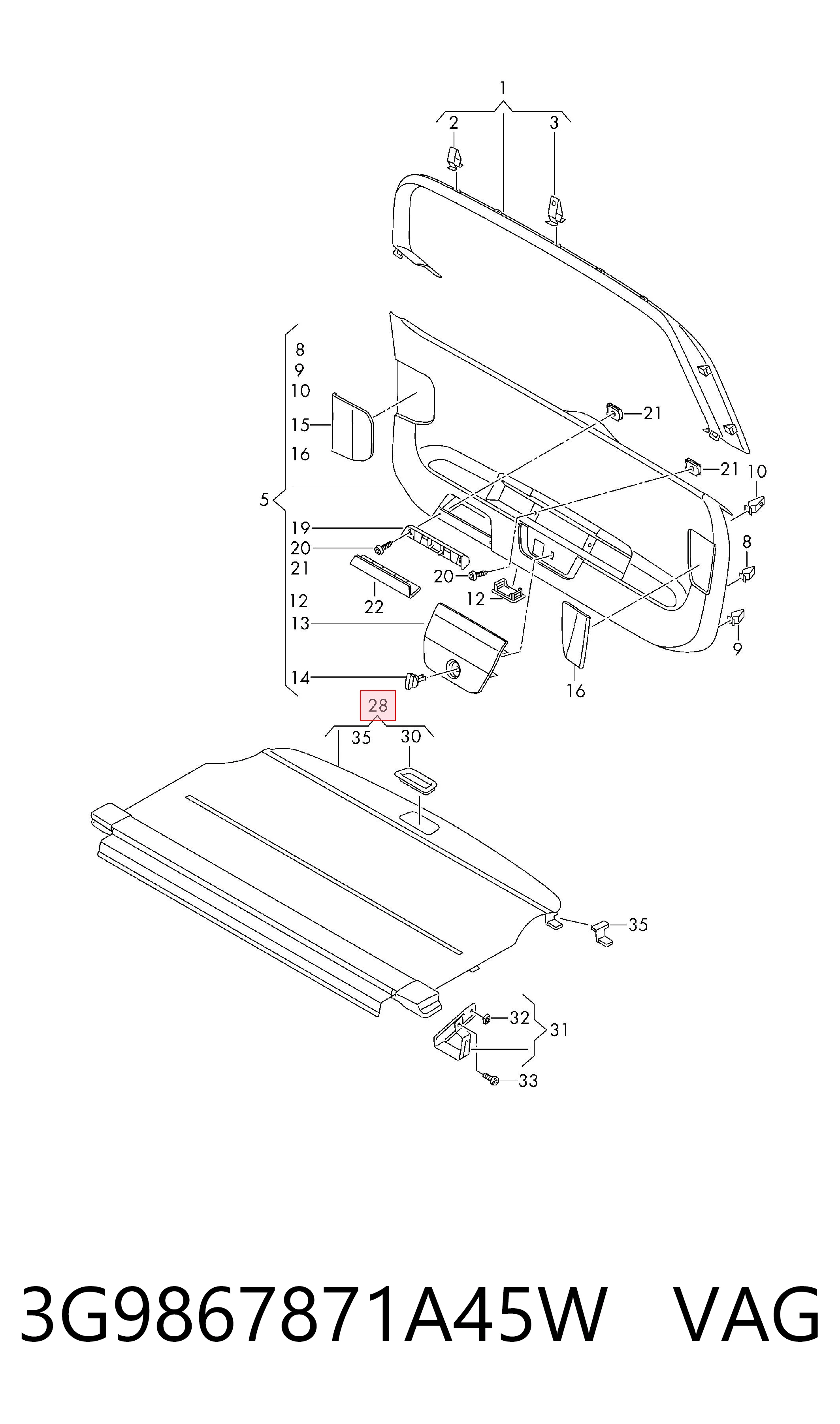 3G9867871A45W VAG