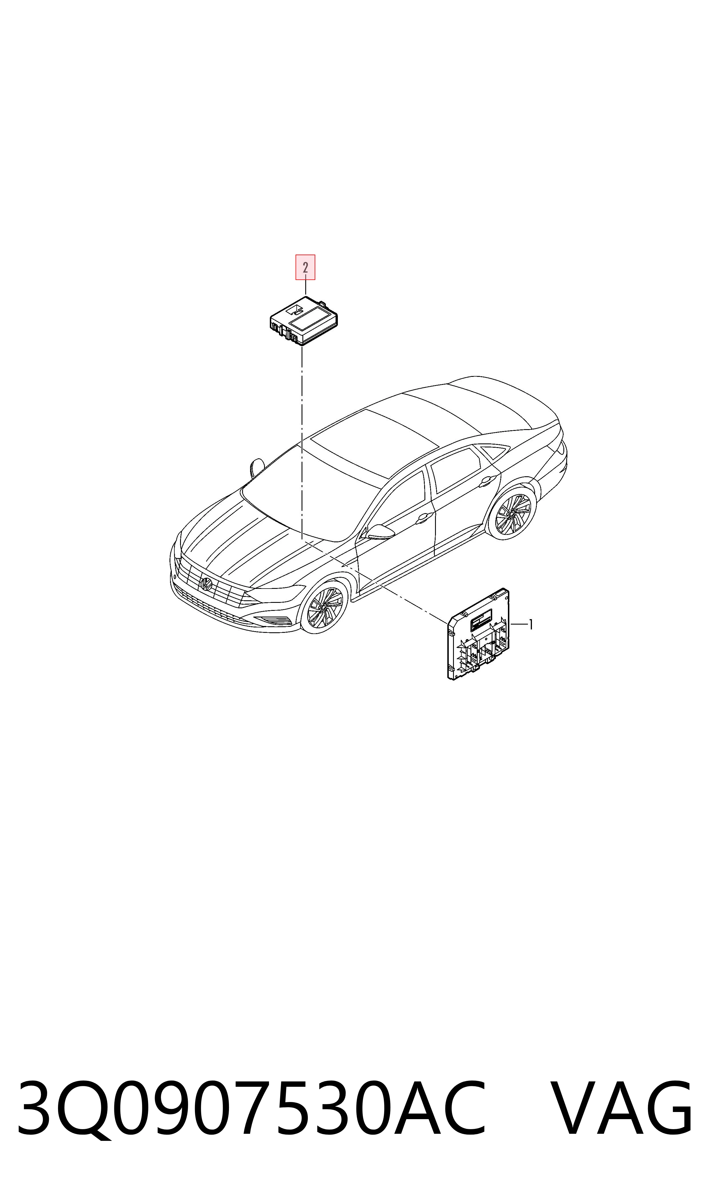 Comprar 3Q0907530AC VAG Módulo de interfaz de diagnóstico