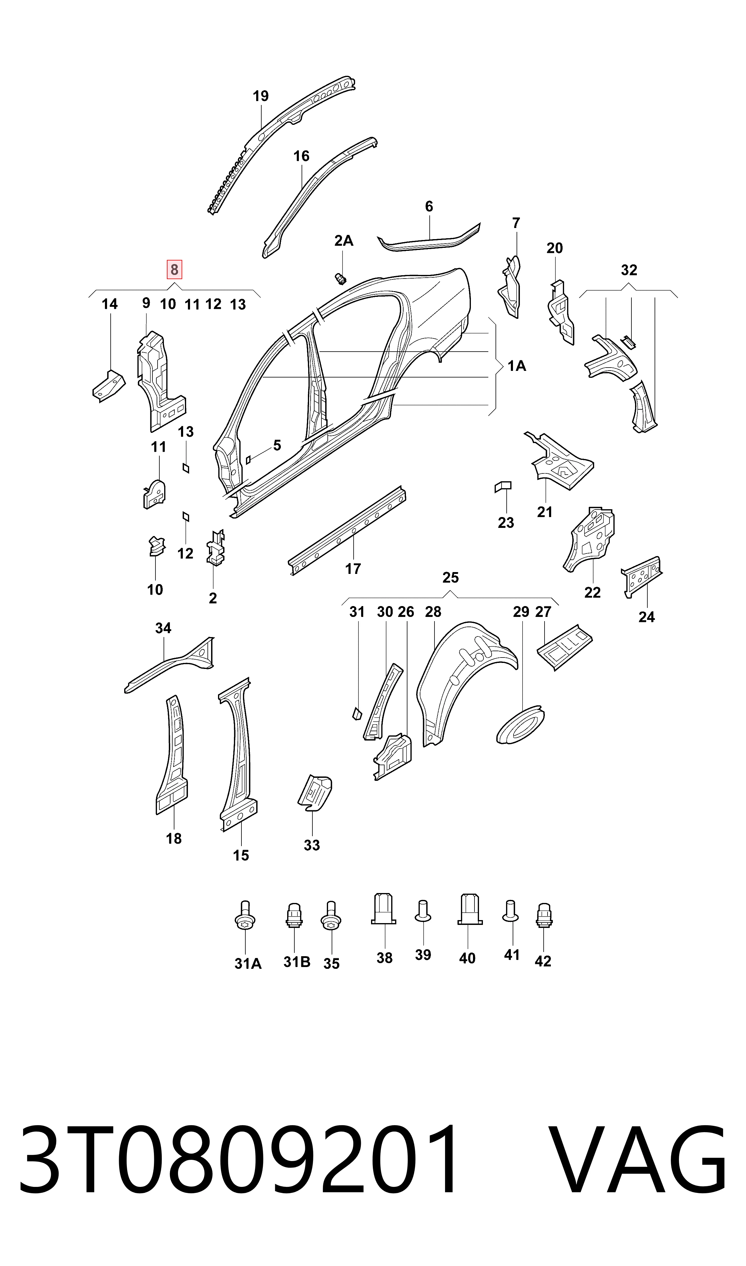 3T0809201 VAG