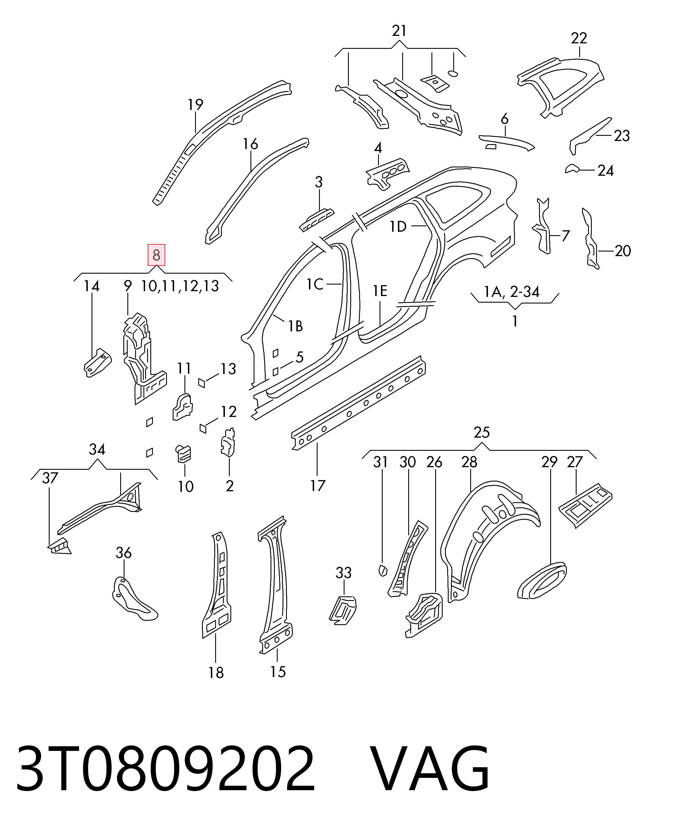 3T0809202 VAG