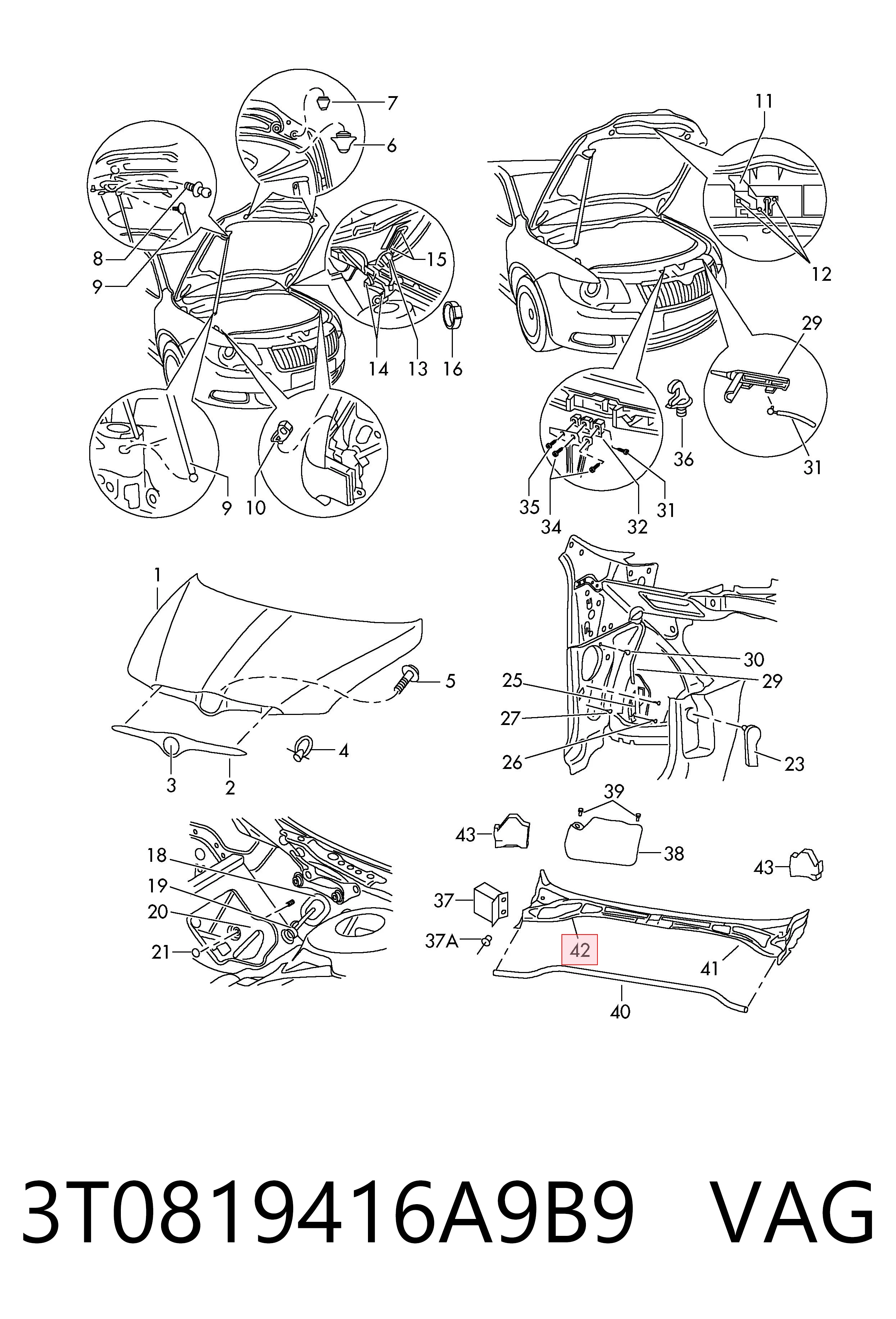 3T0819416A9B9 VAG