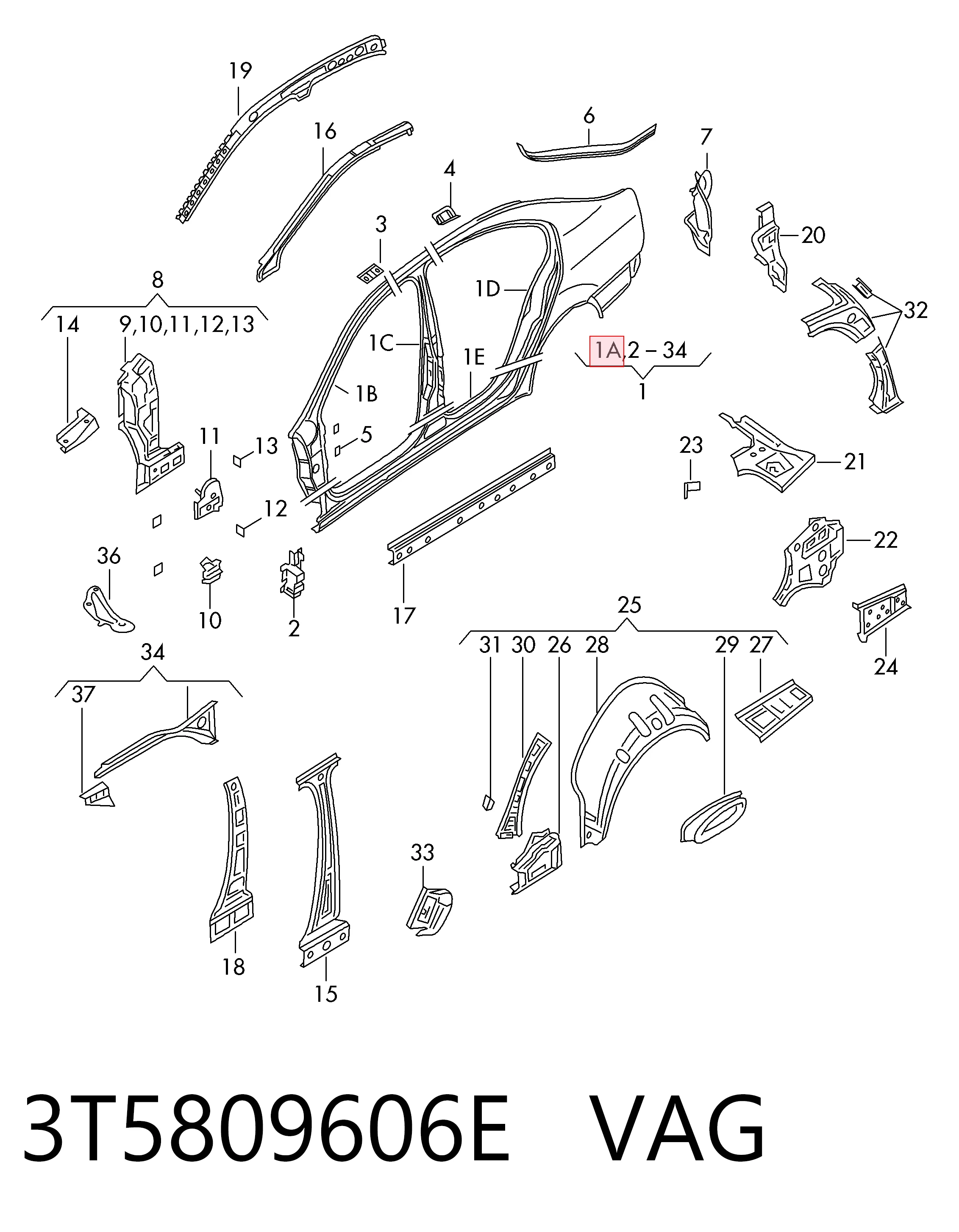 3T5809606E VAG
