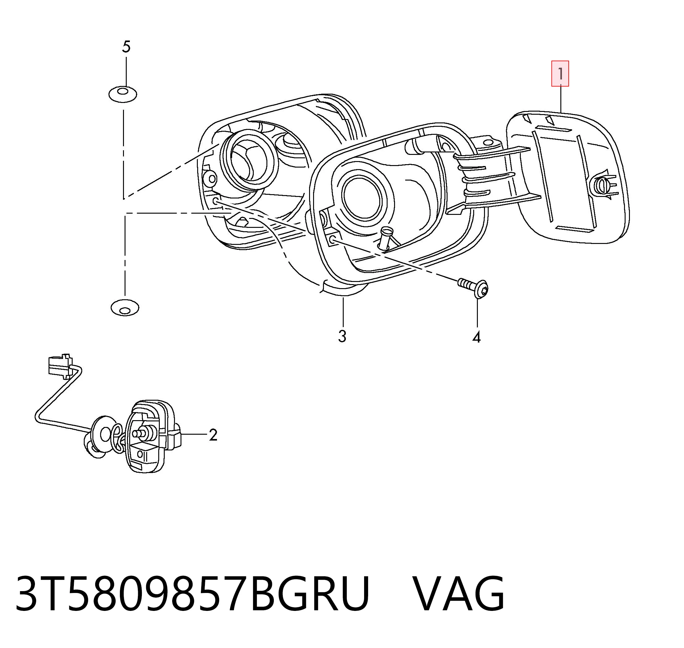 Comprar Tapa de la gasolina Skoda SuperB II 3T4