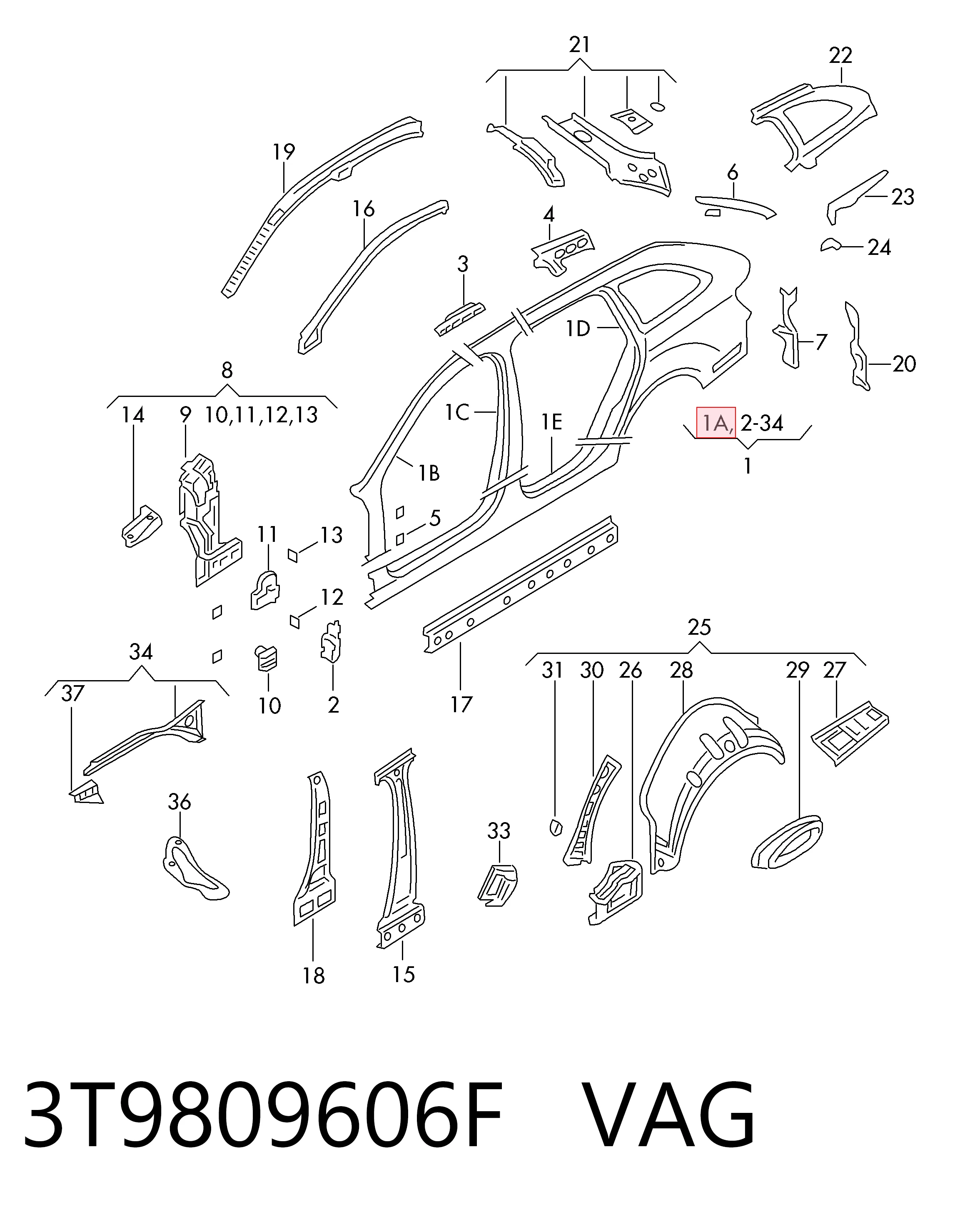 3T9809606F VAG