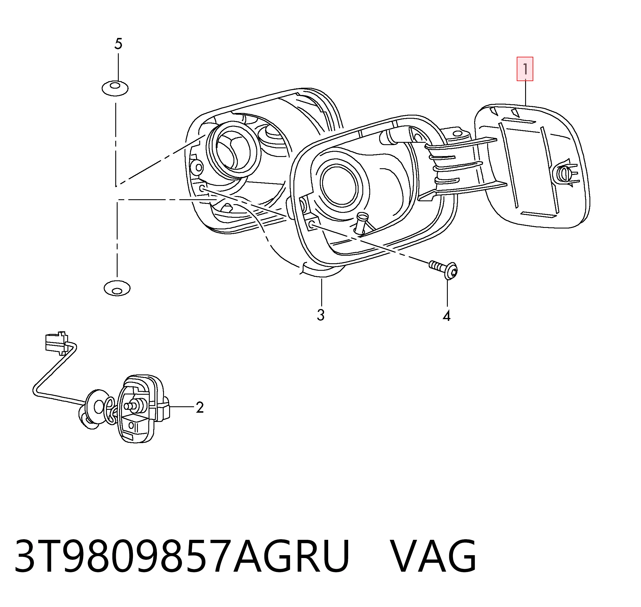 Comprar Tapa del depósito de combustible Skoda SuperB II 3T5 a bajo precio