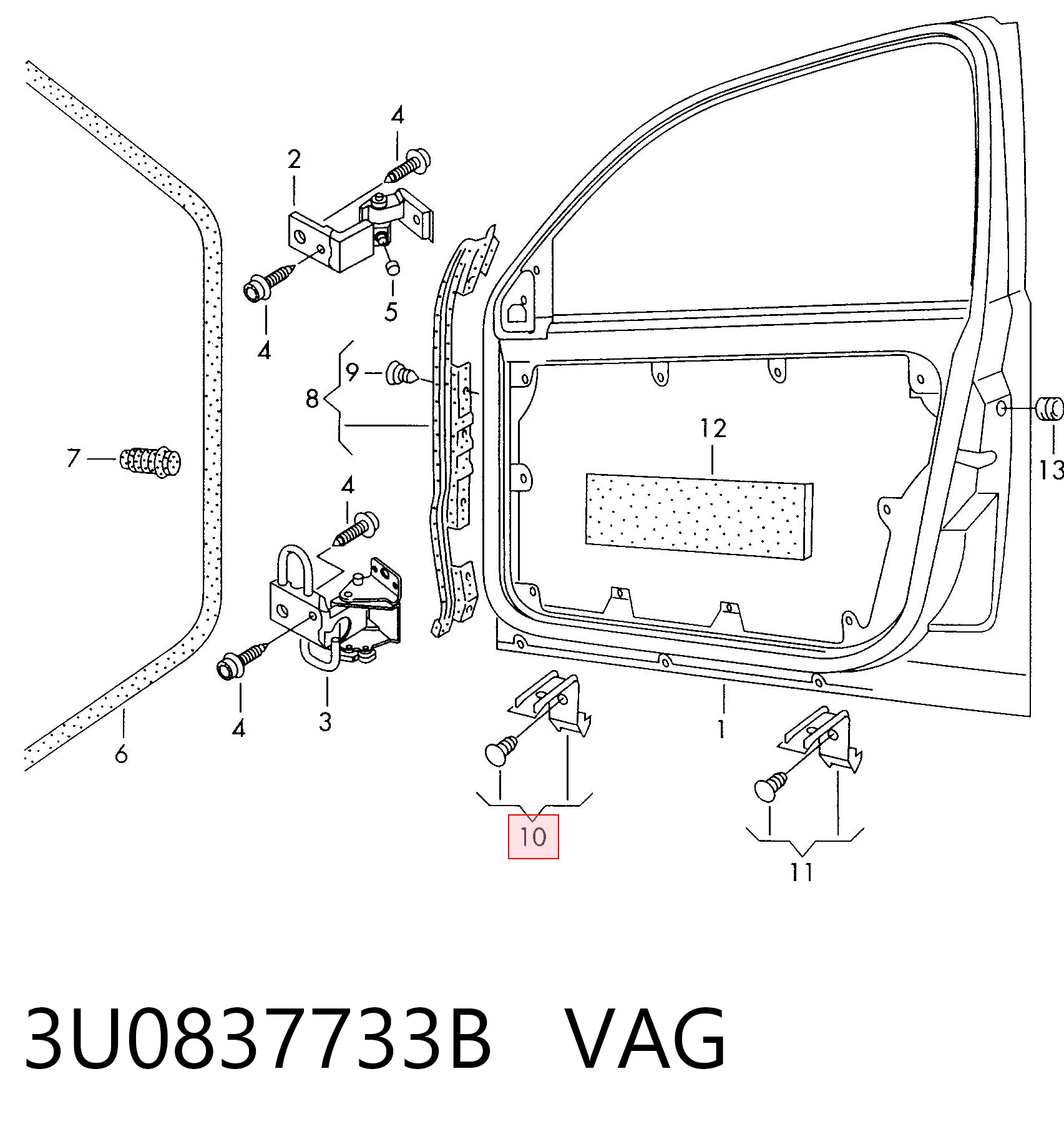 3U0837733B VAG 