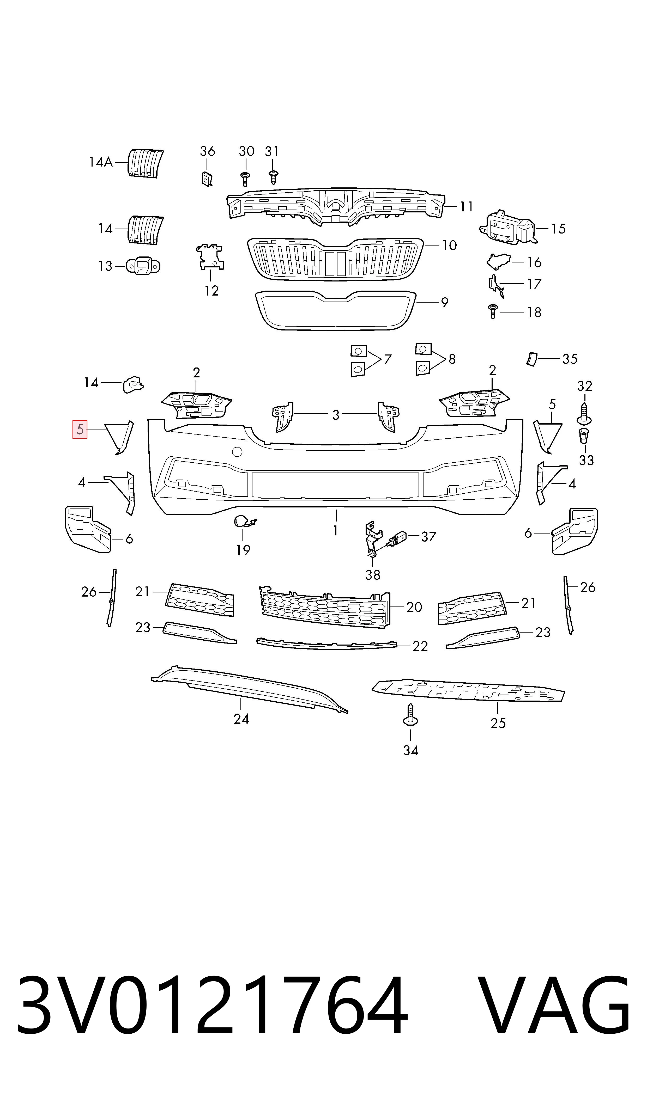 3V0121764 VAG 