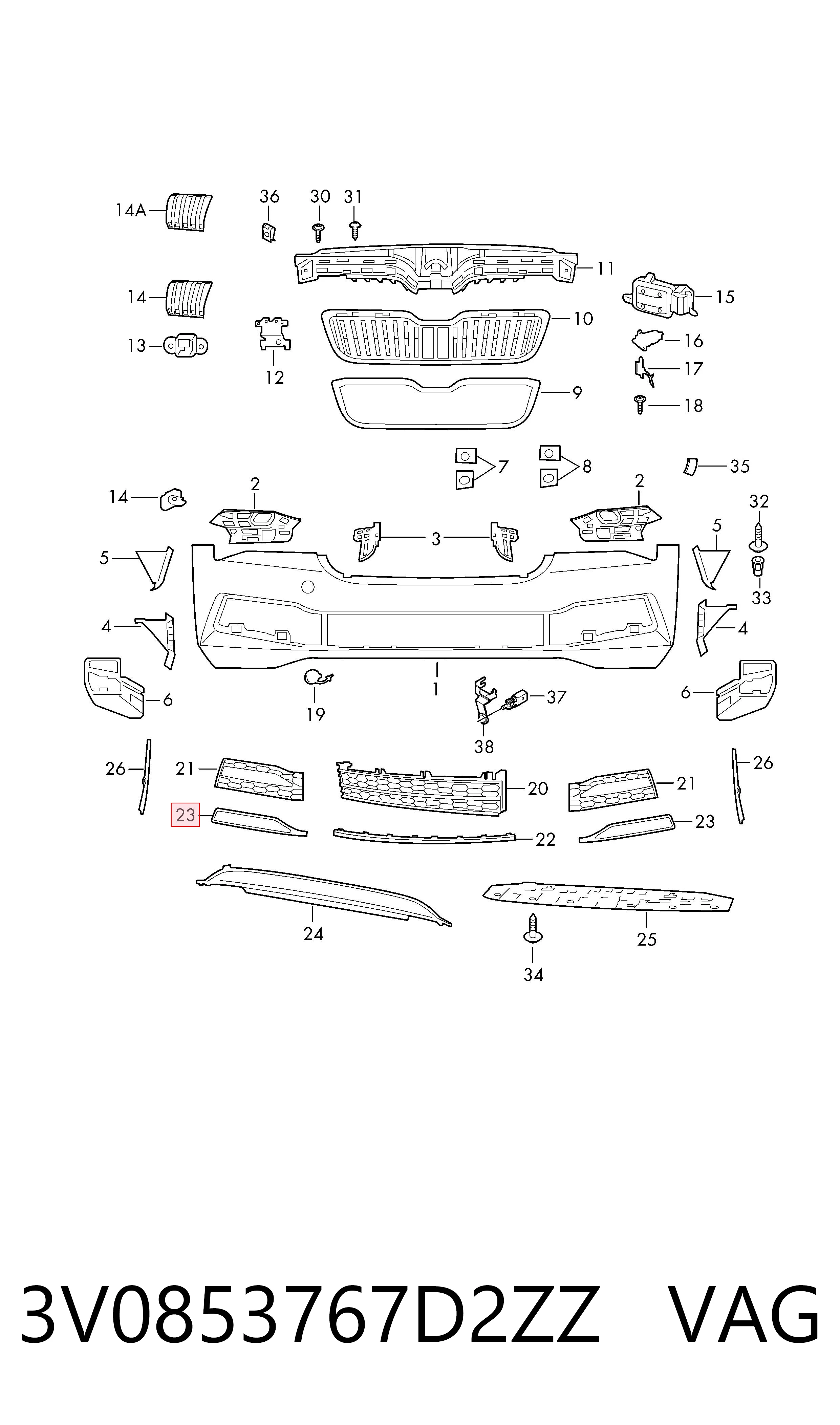3V0853767D2ZZ VAG 