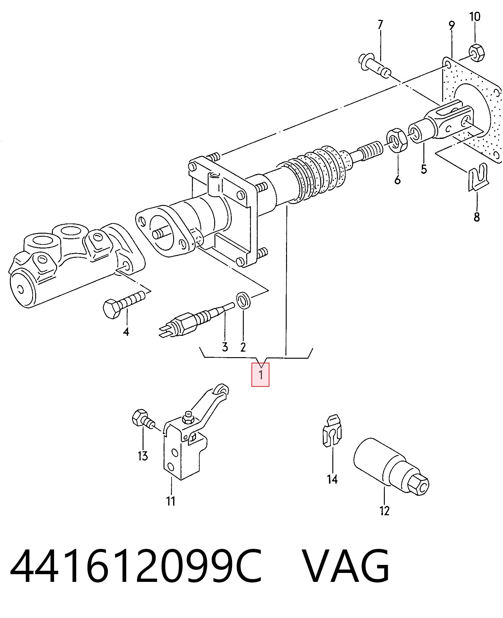 Servofreno para Audi 80 B4 8C2