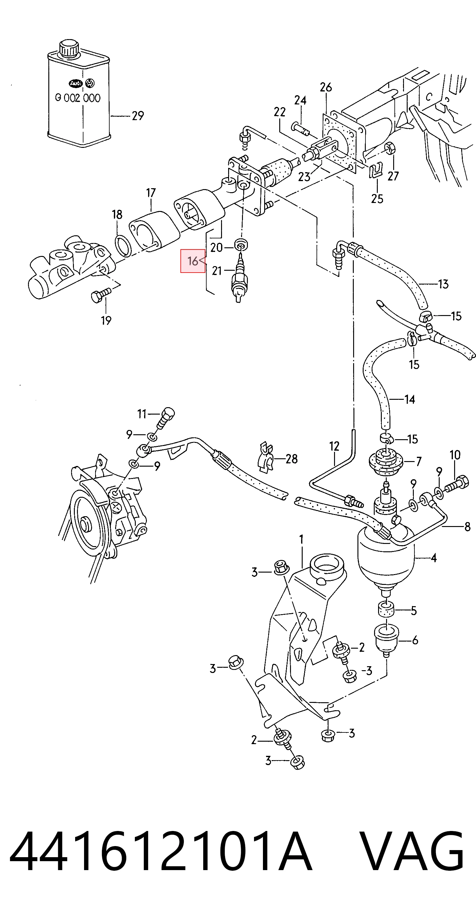 Servofreno Audi 80 B4 sedán (8C2) (1991 - 1994) precio, desde 66,55 EUR