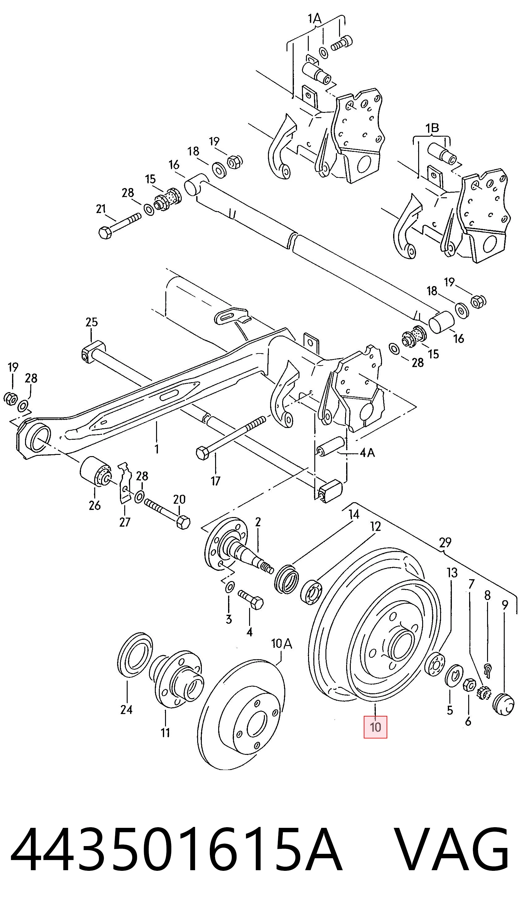 Comprar Tambor de freno trasero 100  43