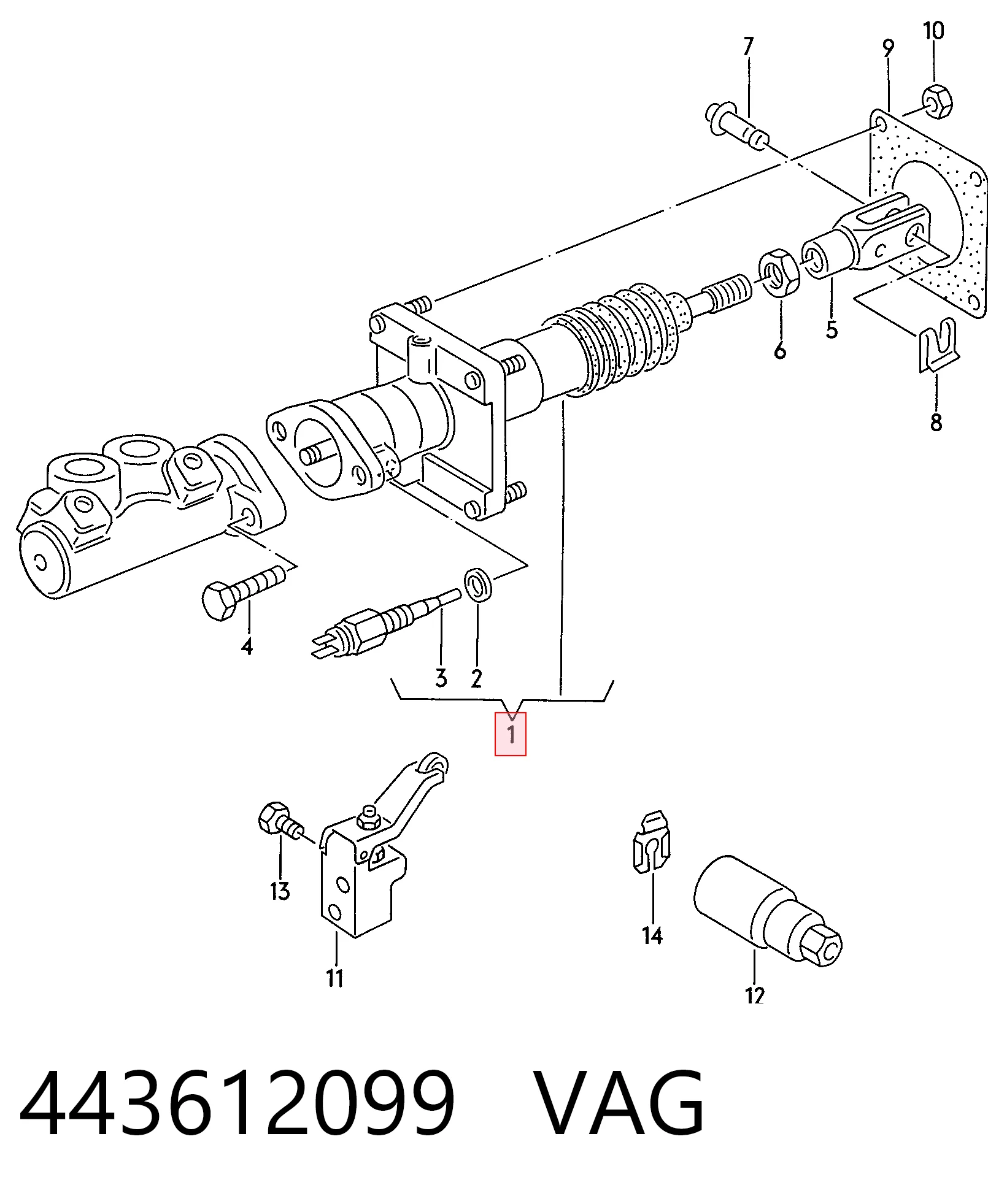  Servofreno Audi 80 