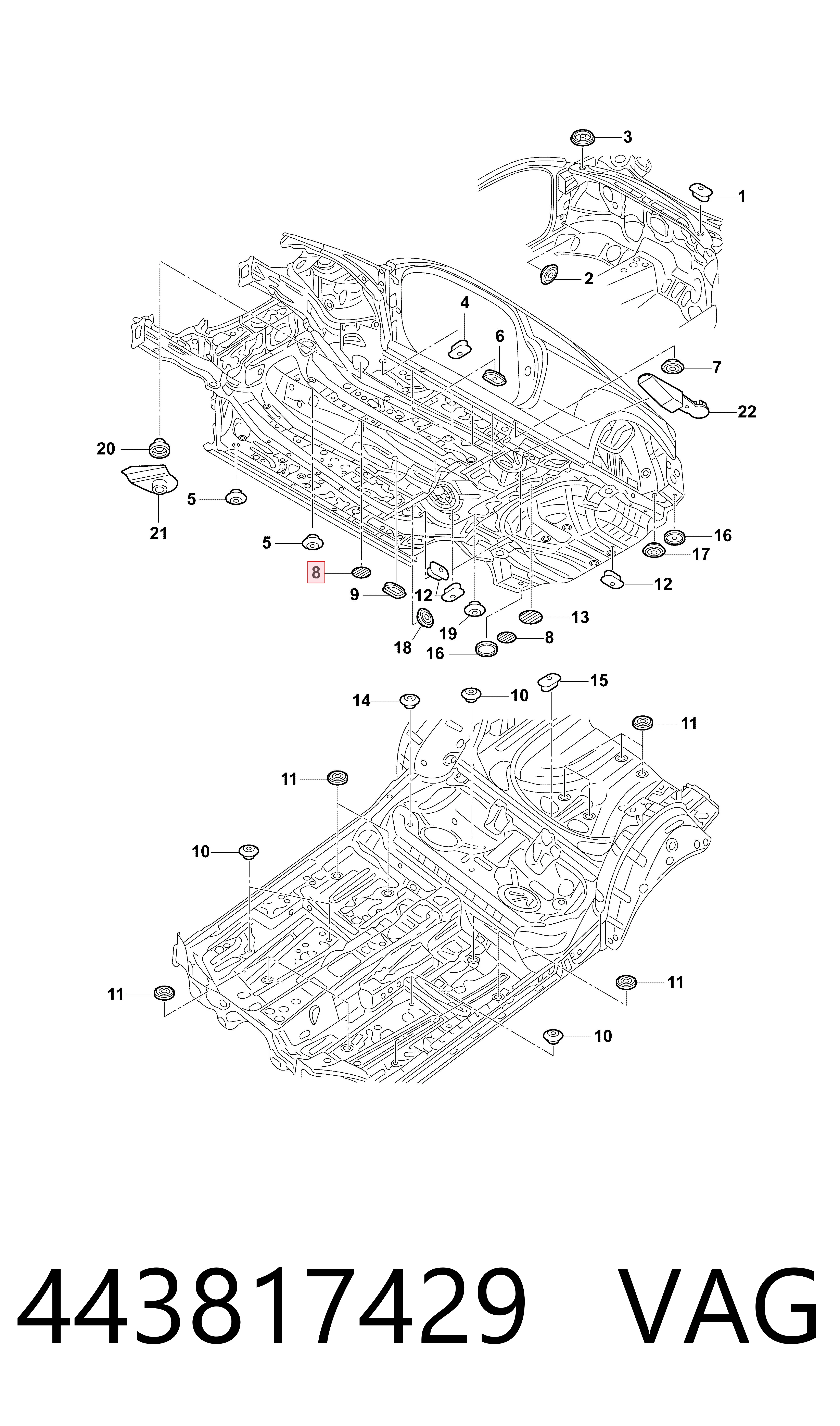  VAG 443817429 precio, desde 1,85 EUR