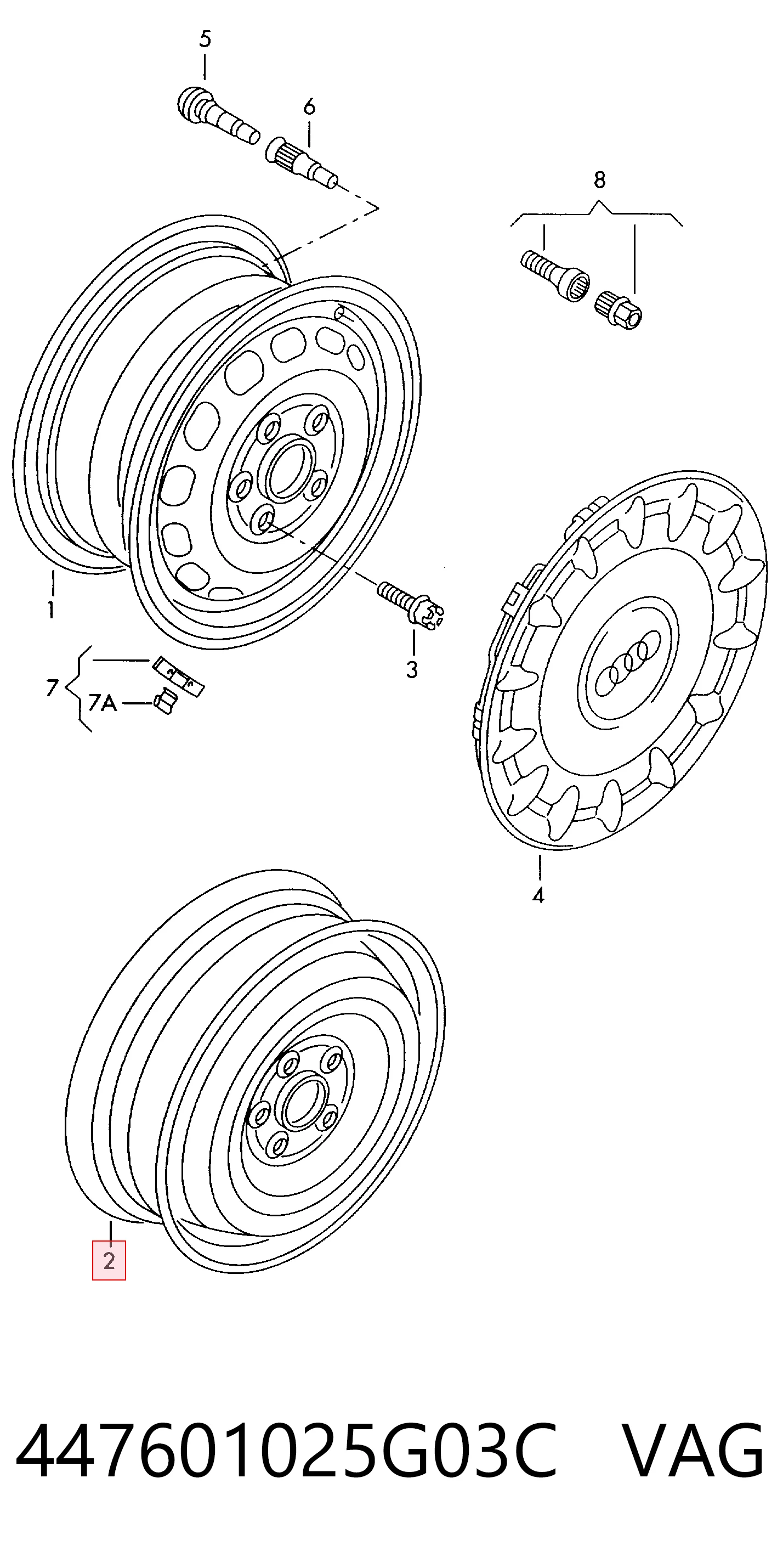 447601025G03C VAG