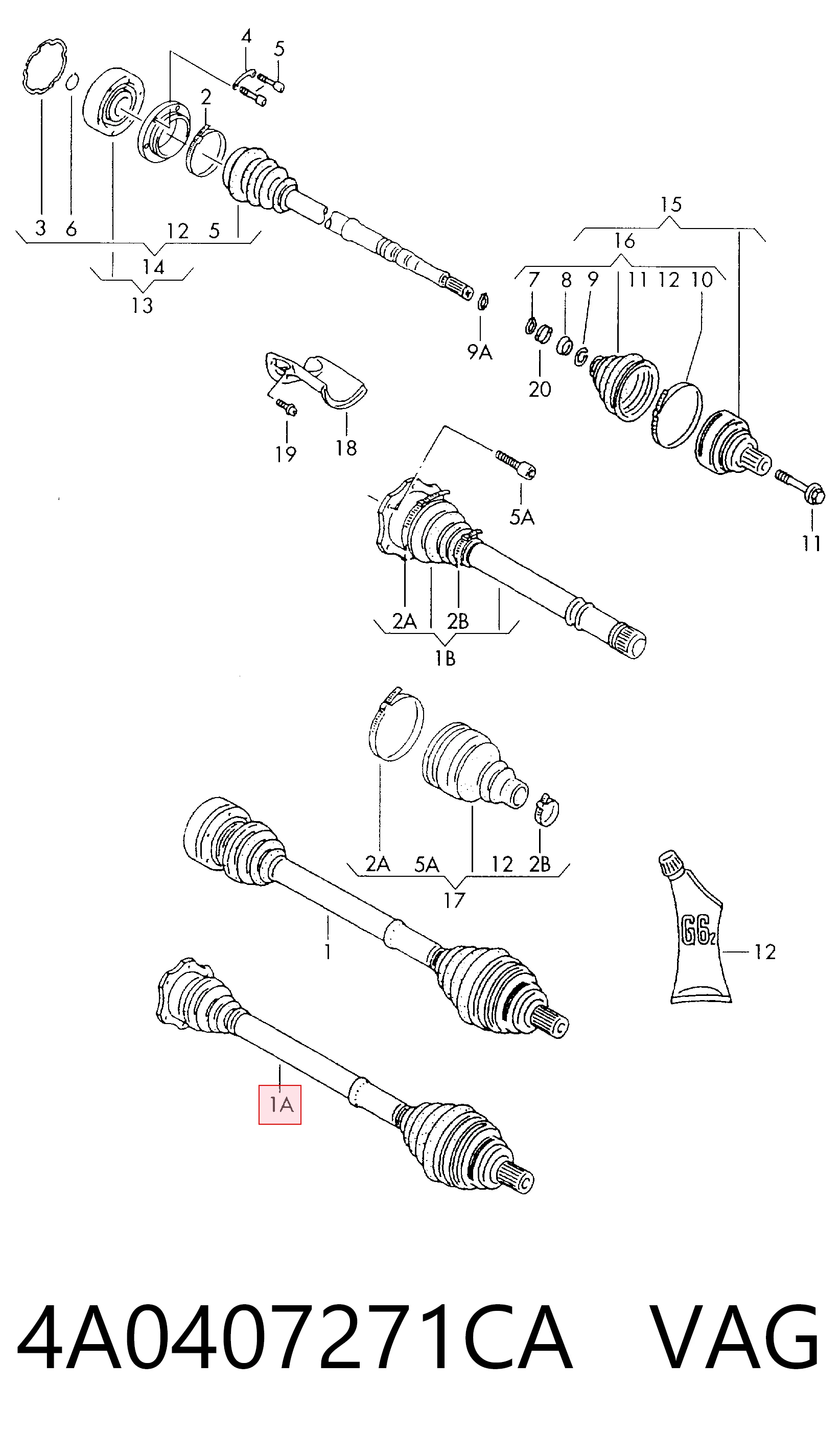 4A0407271CA VAG