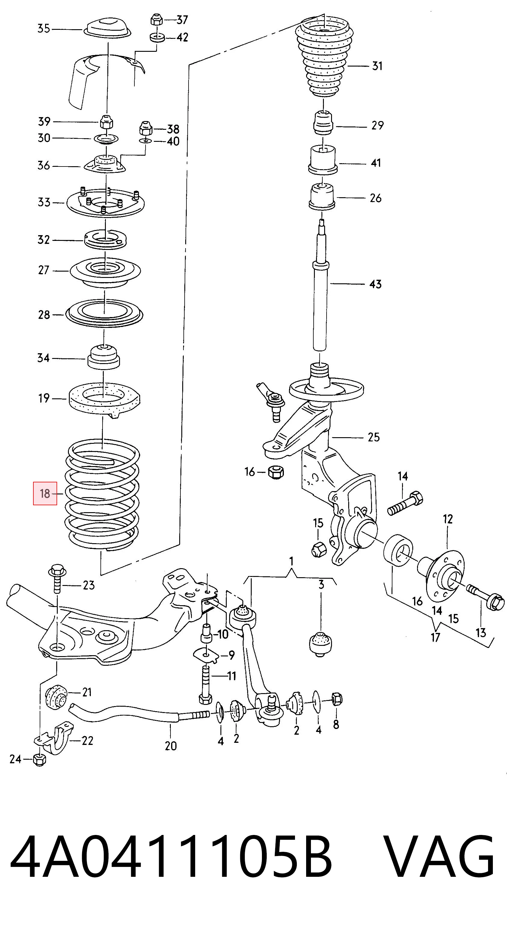4A0411105B VAG