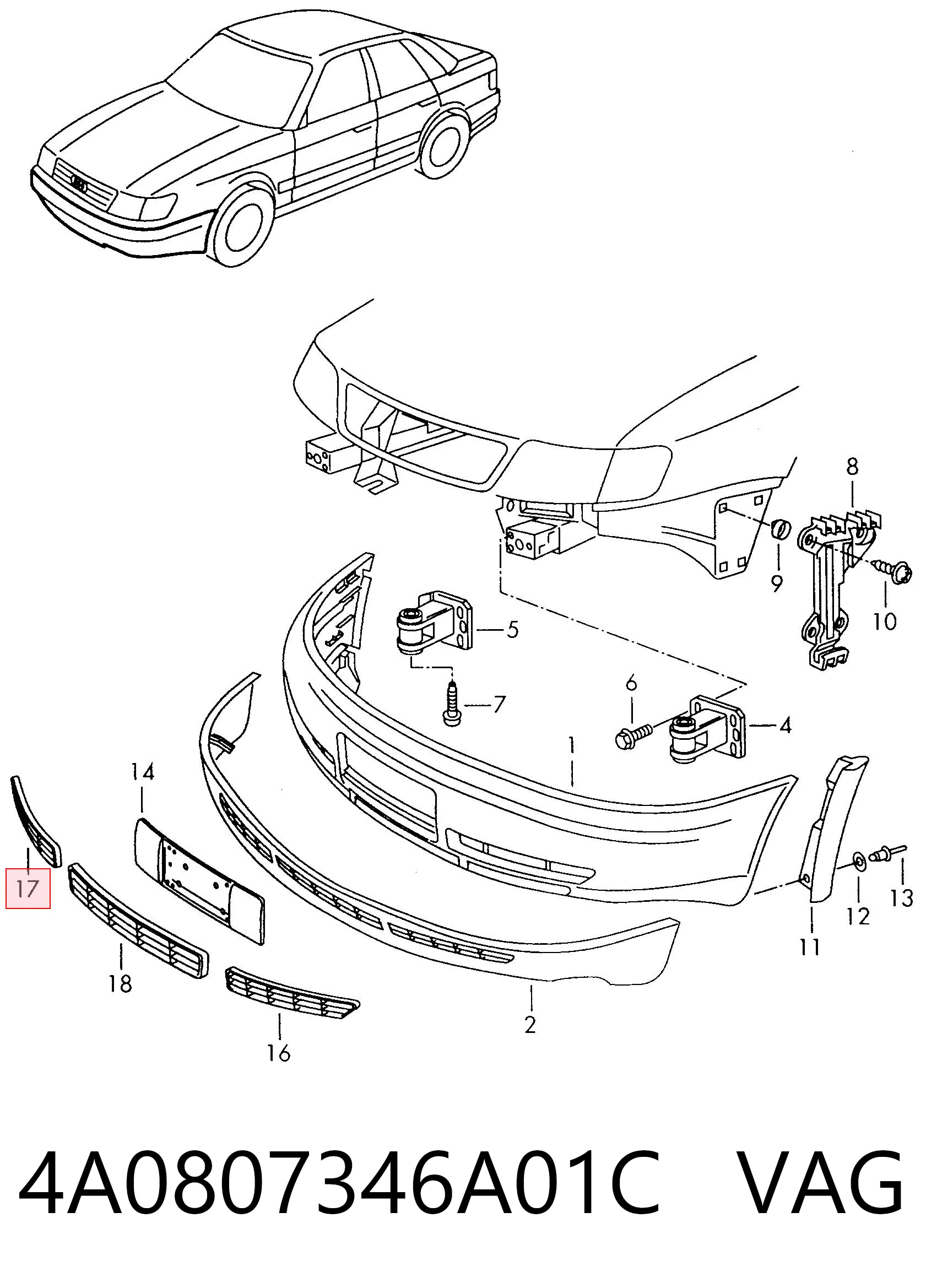 4A0807346A01C VAG