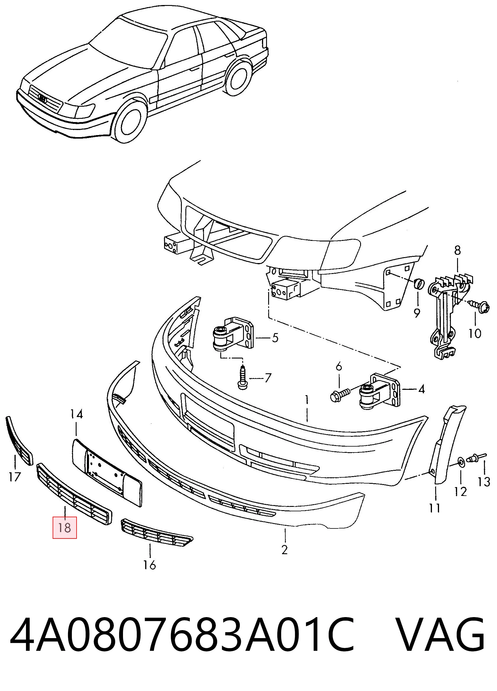 4A0807683A01C VAG