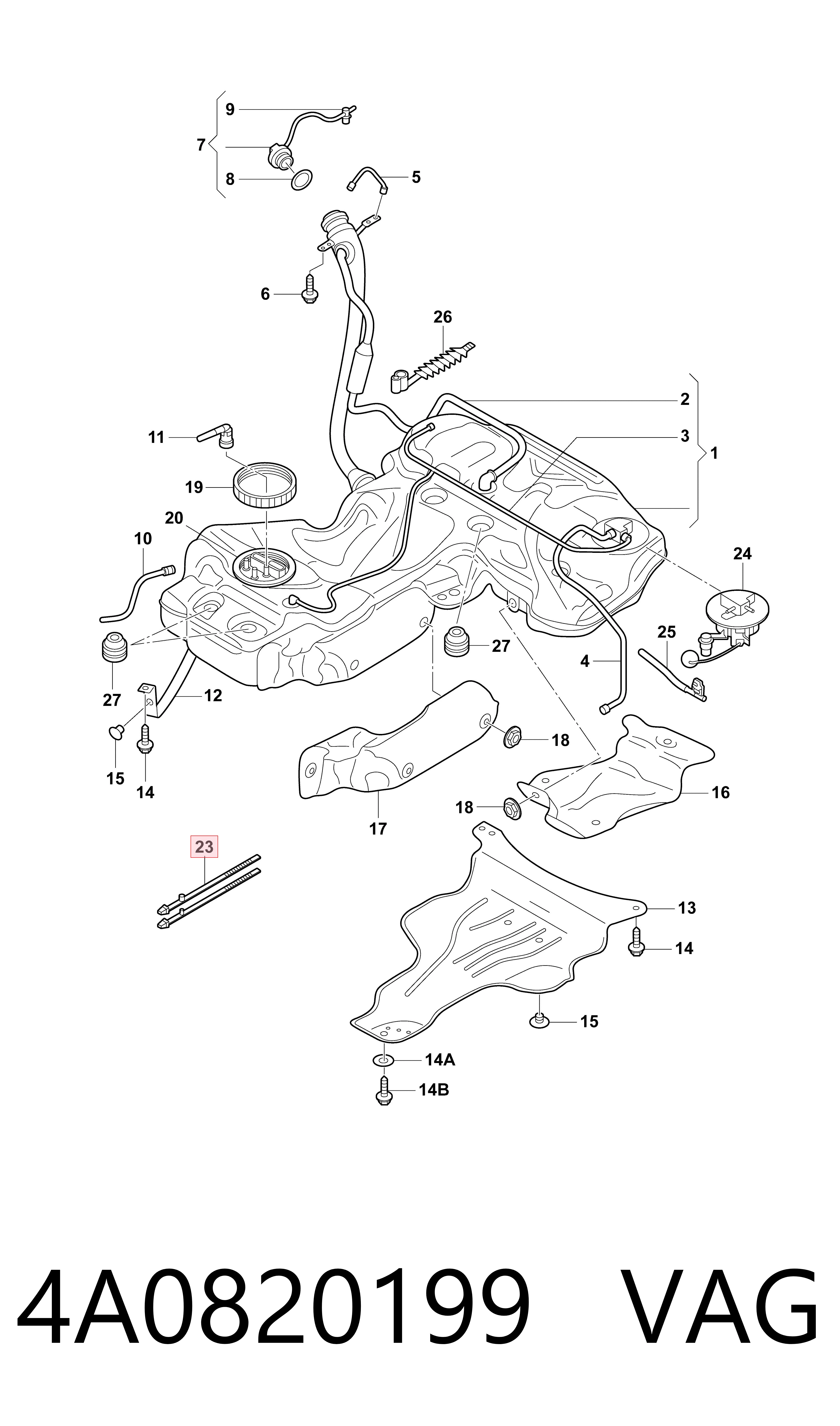 Comprar 4A0820199 VAG 