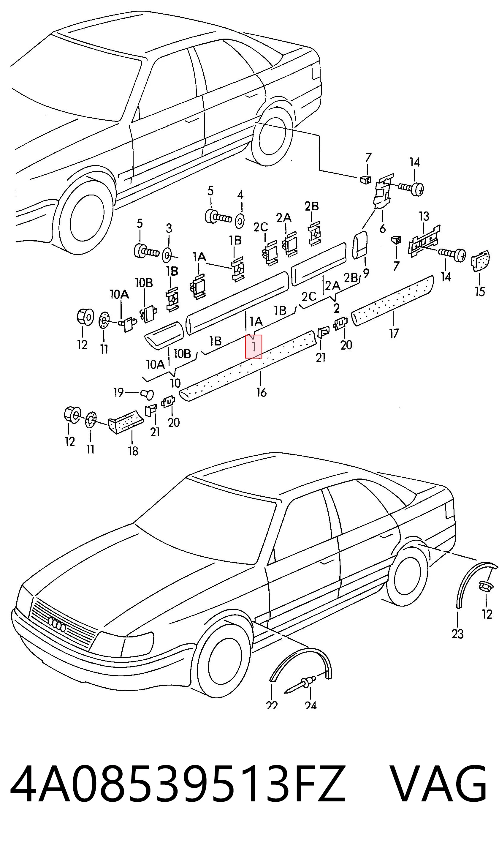 4A08539513FZ VAG