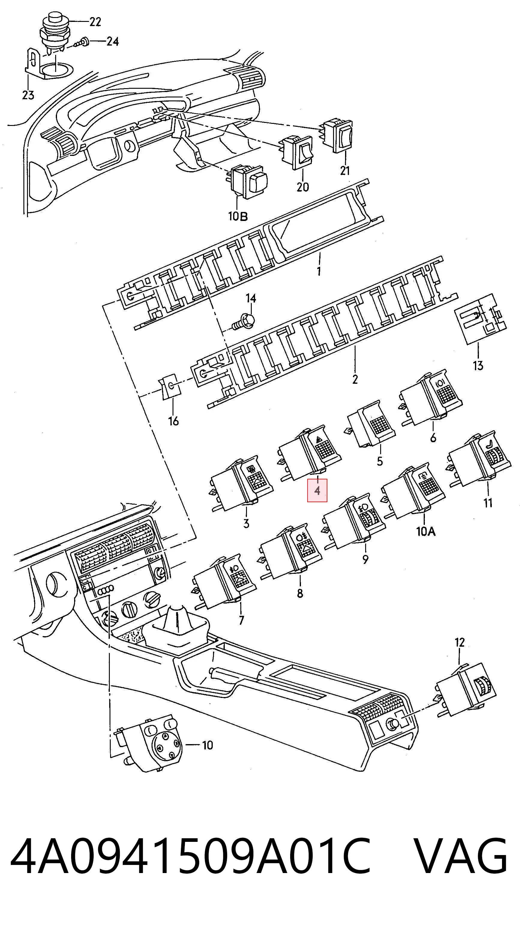 4A0941509A01C VAG