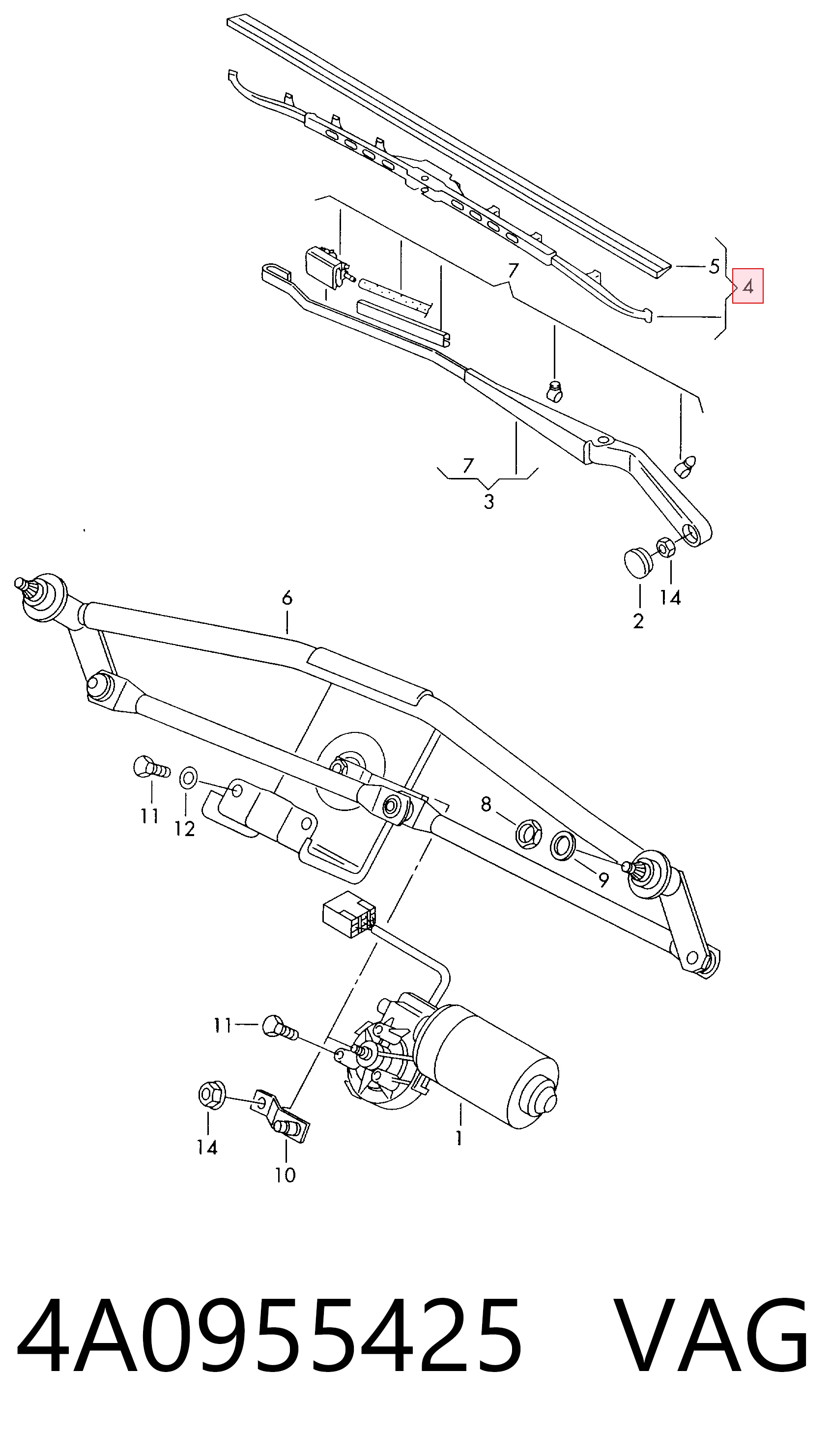4A0955425 VAG