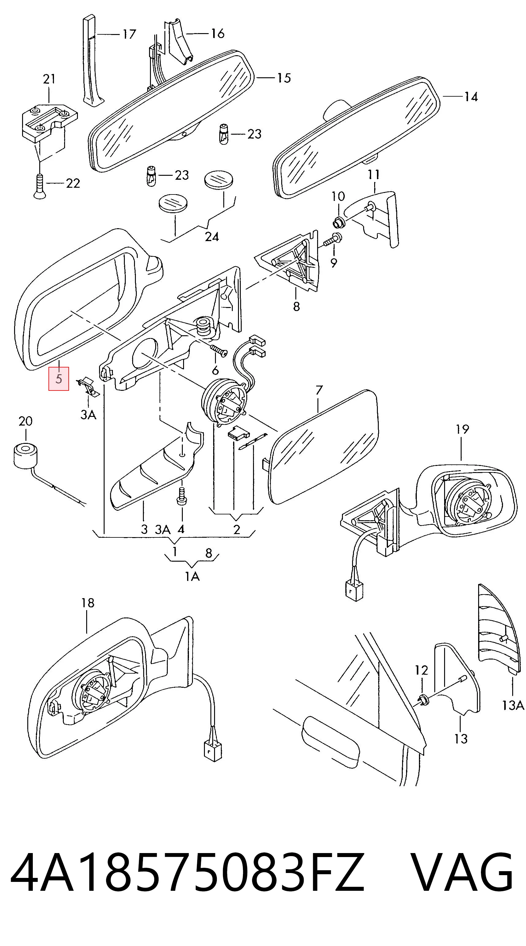4A18575083FZ VAG