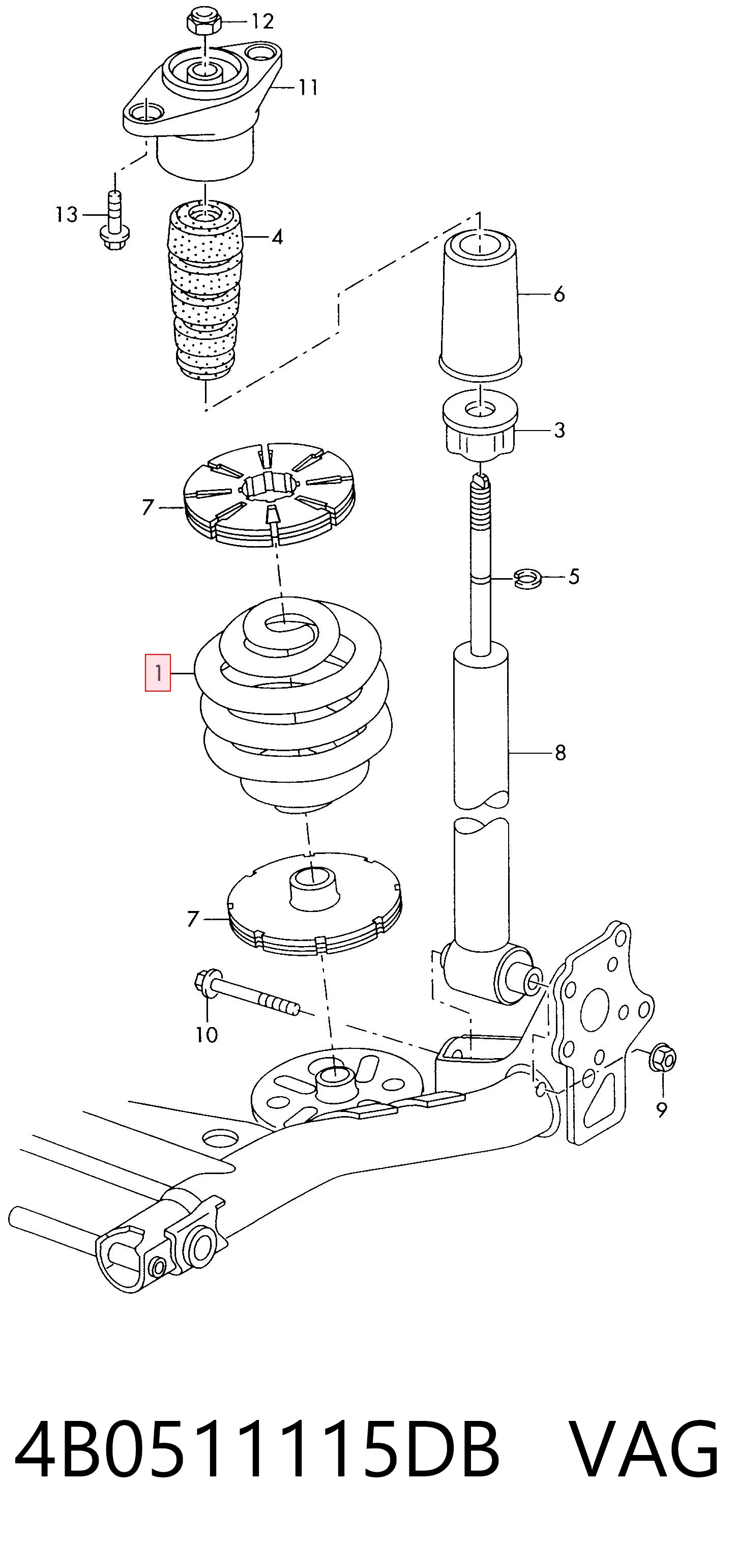 4B0511115DB VAG