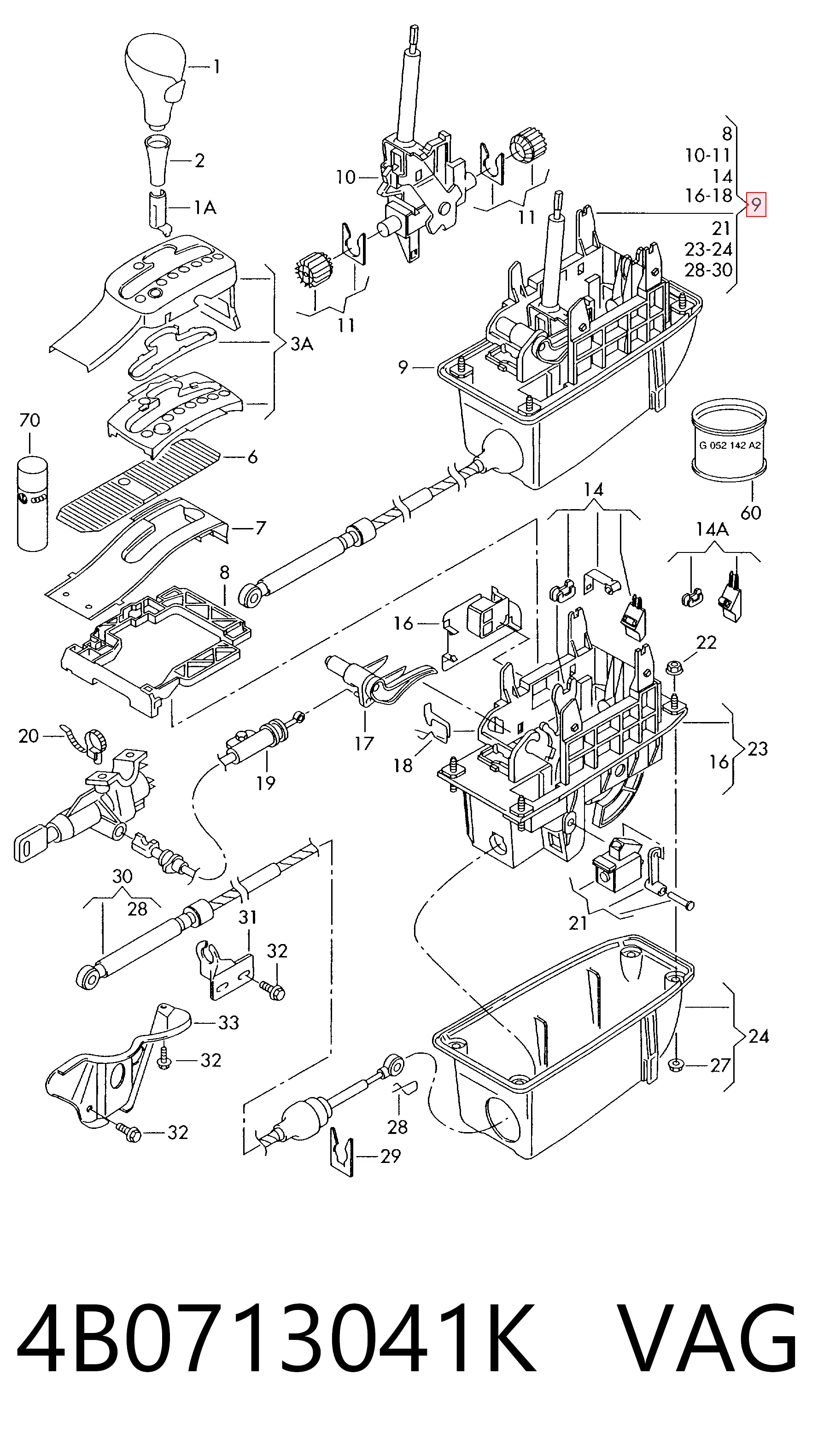 Comprar Palanca de cambios Audi A6 C5 4B2, 4B4