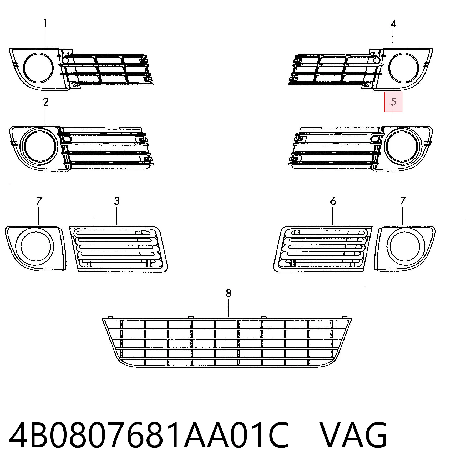 4B0807681AA01C VAG