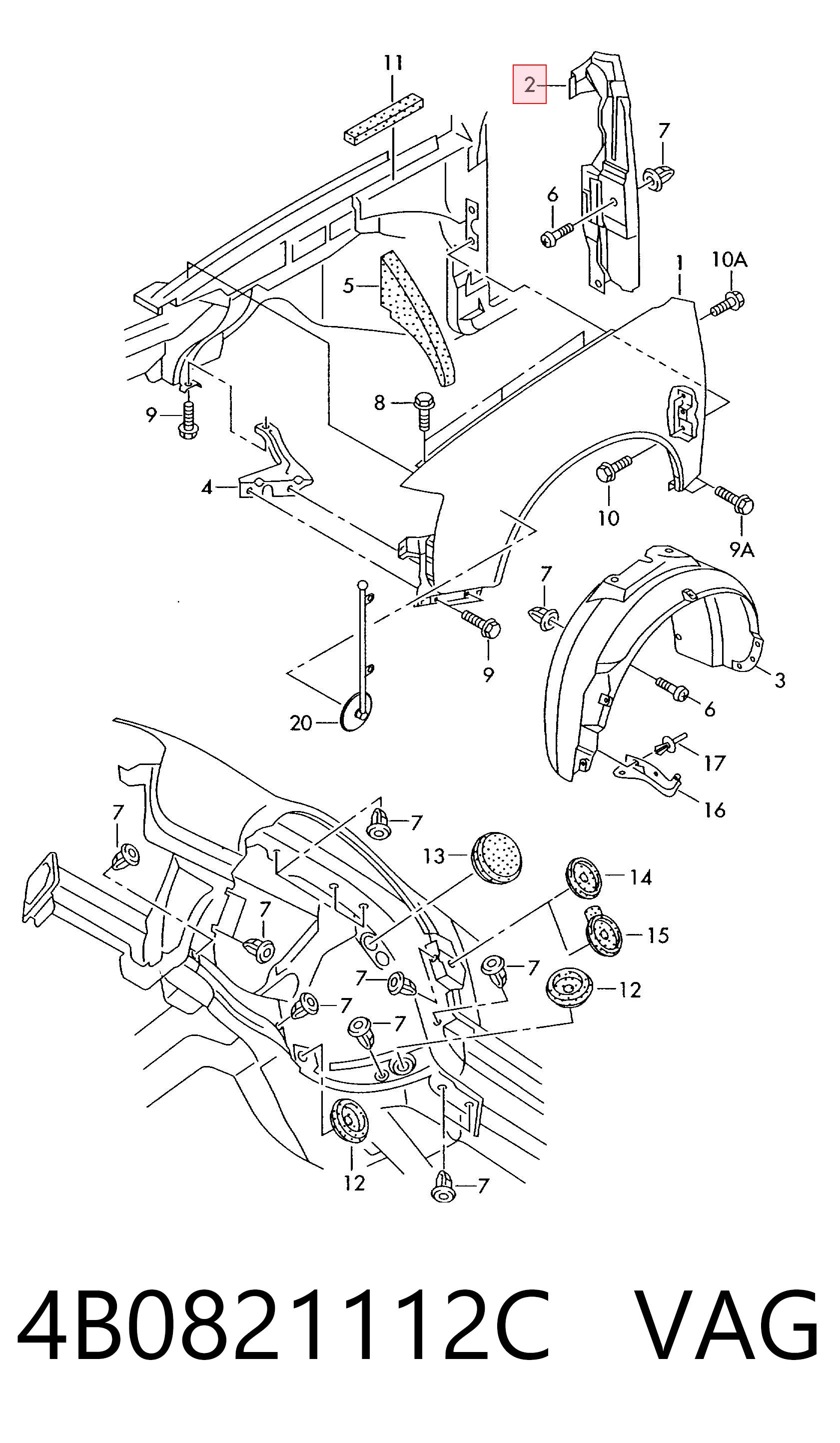4B0821112C VAG