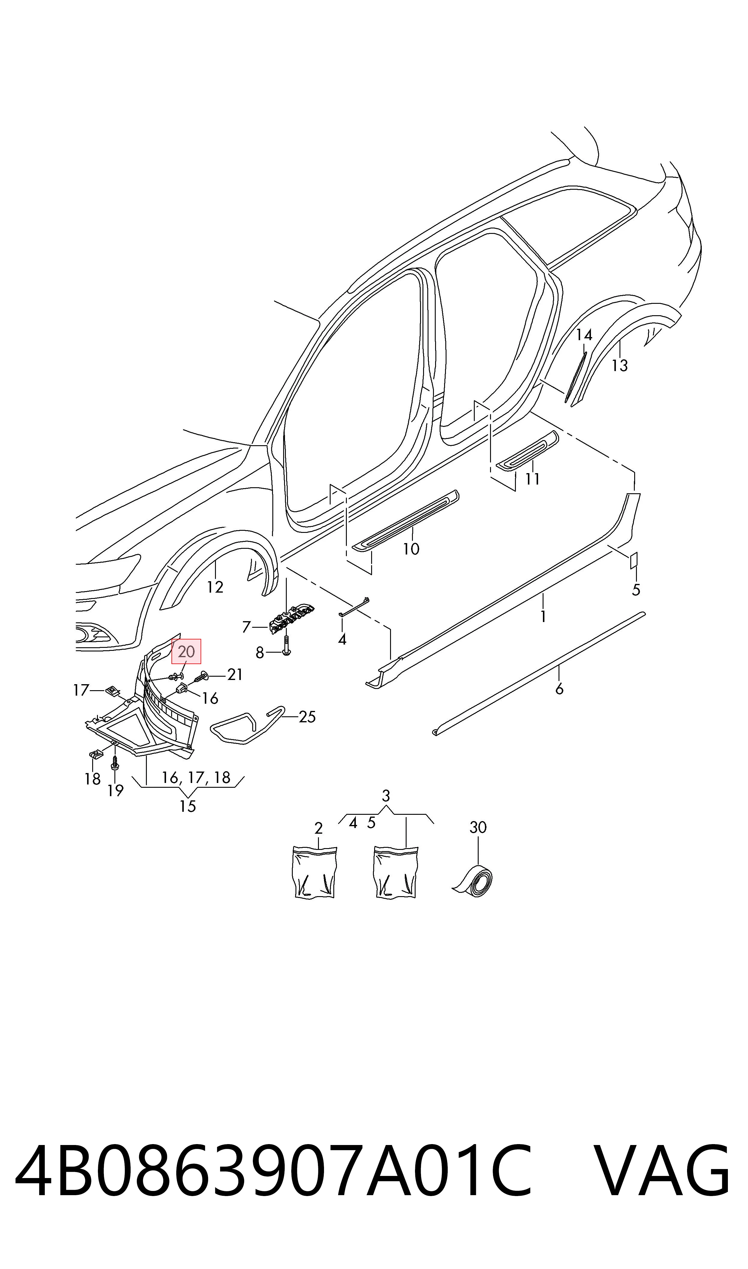 4B0863907A01C VAG 