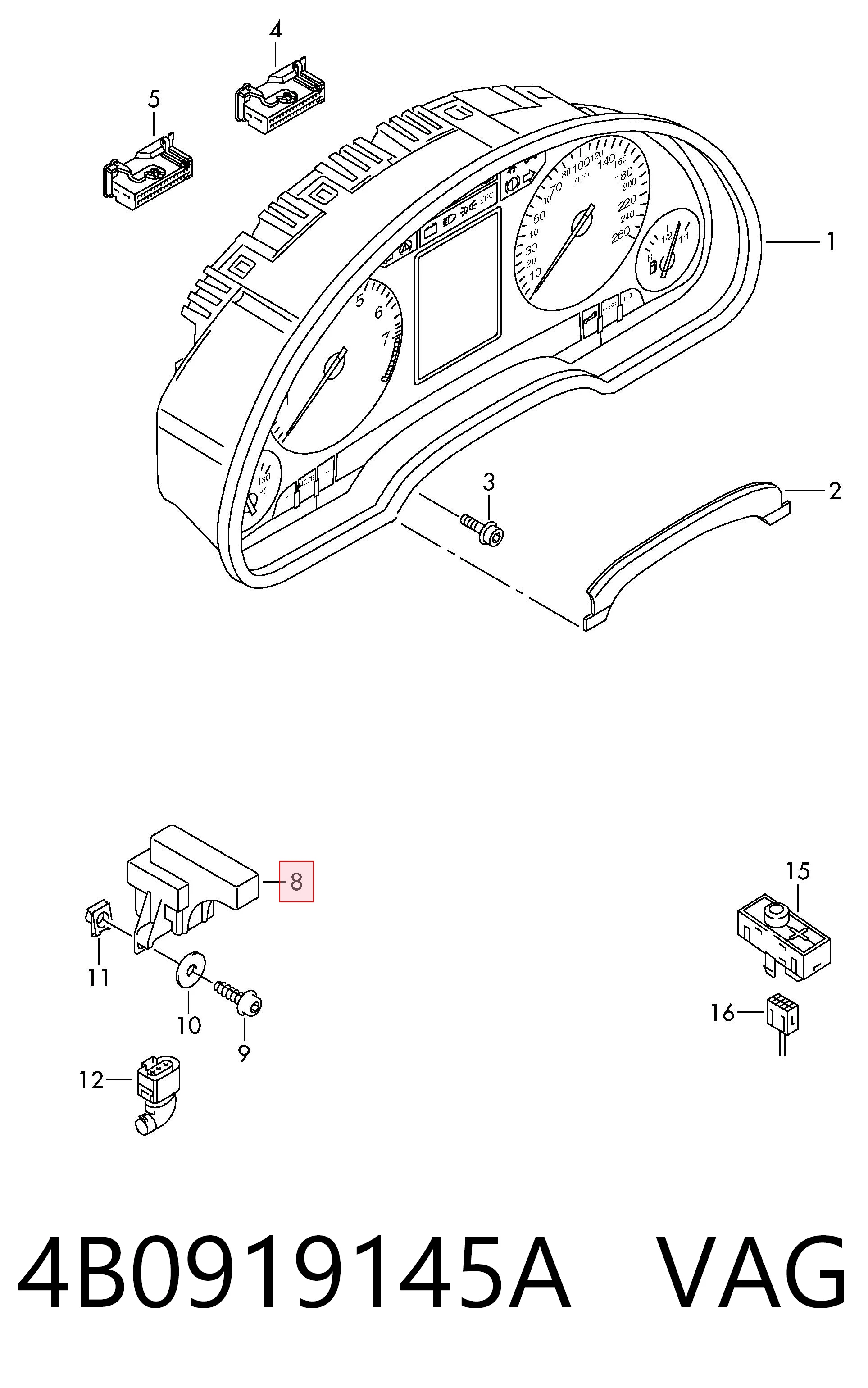 4B0919145A VAG