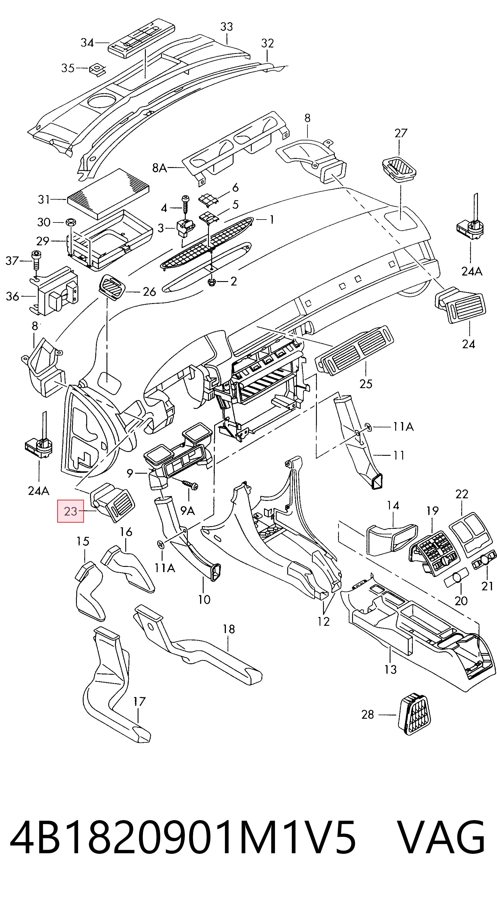 4B1820901M1V5 VAG 