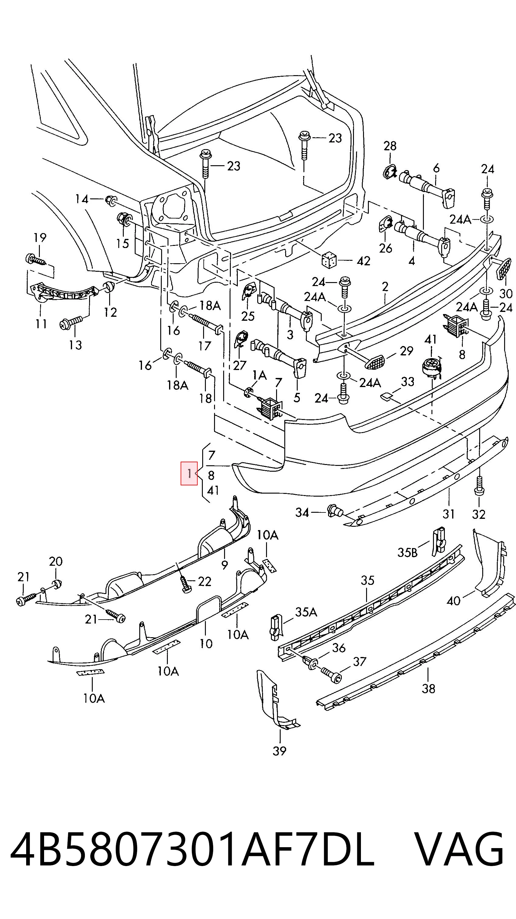 4B5807301AF7DL VAG