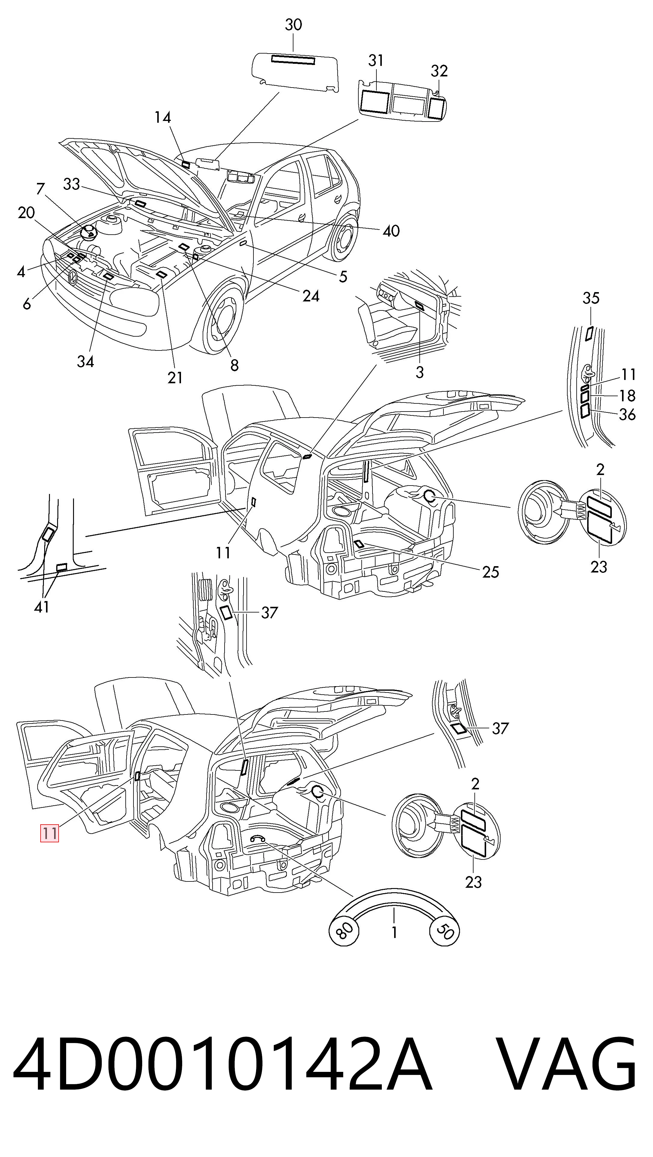 4D0010142A VAG