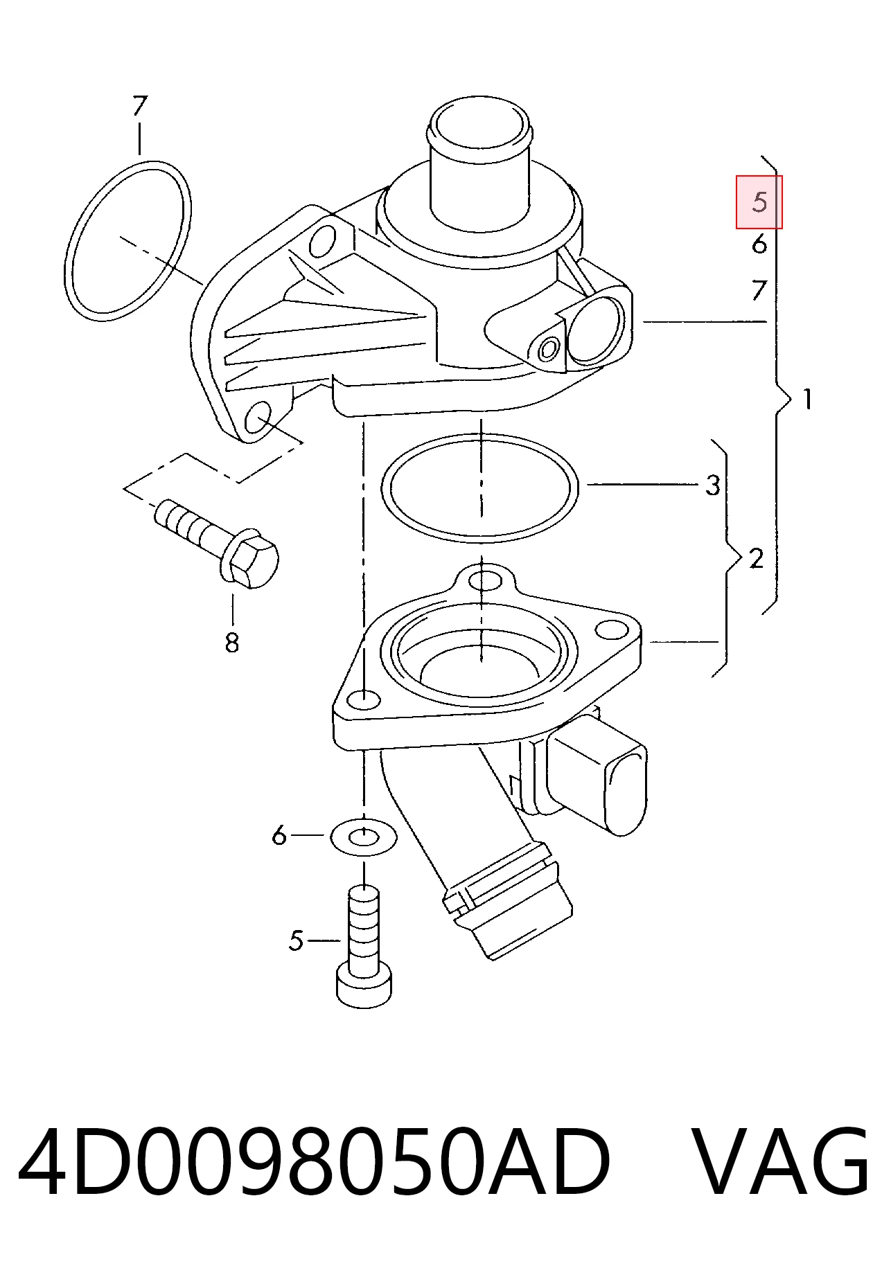 4D0098050AD VAG