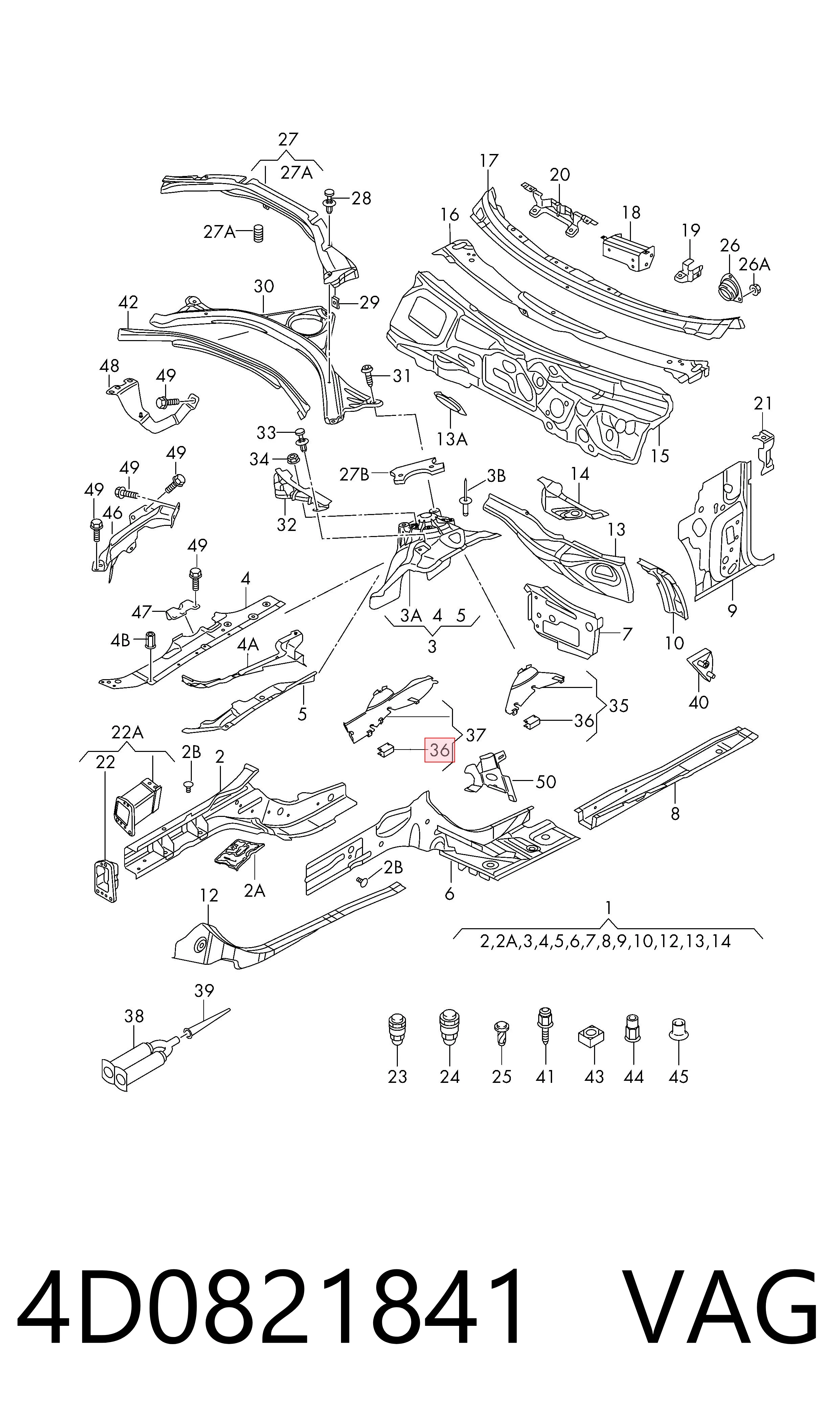 4D0821841 VAG