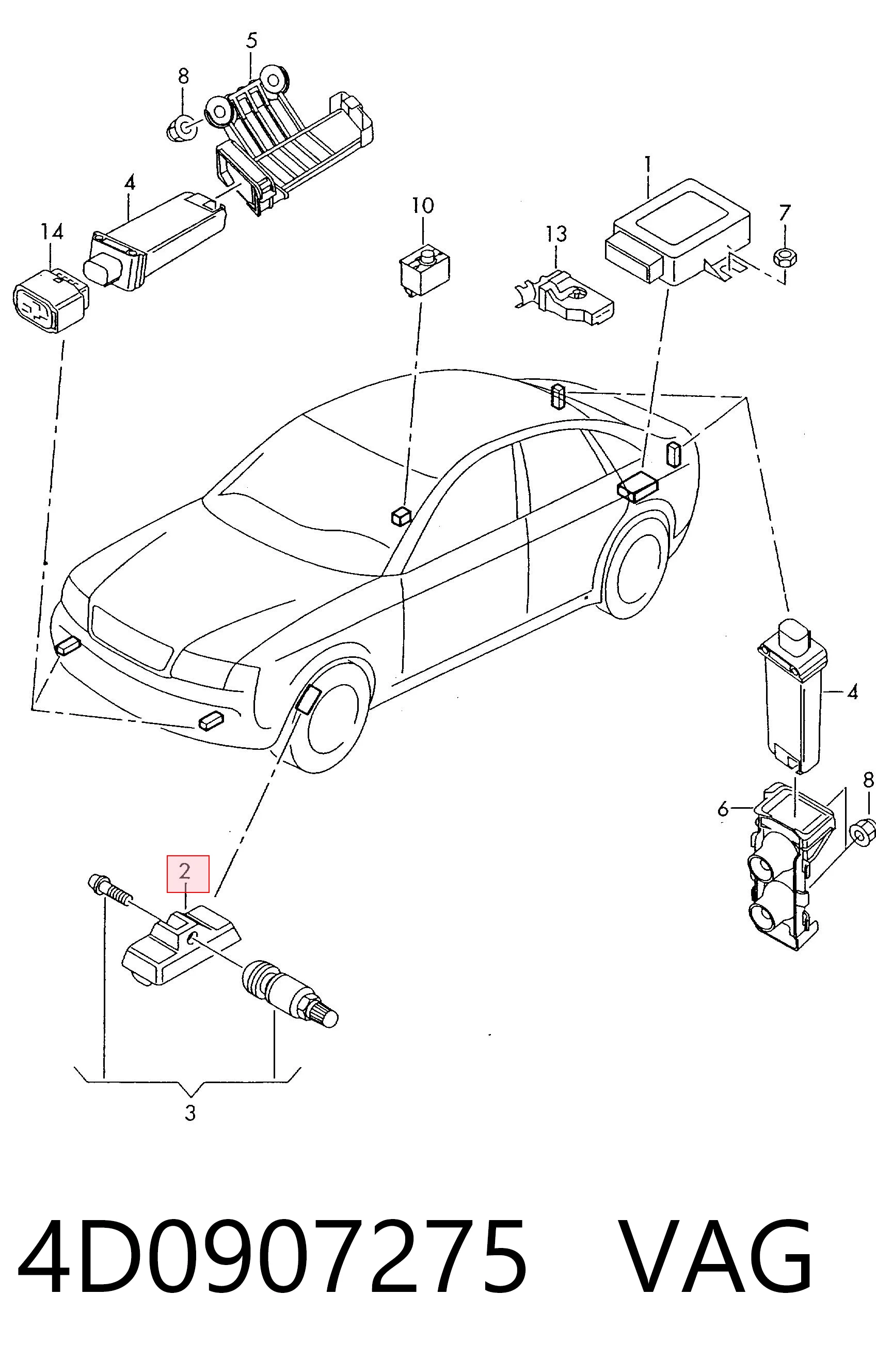 4D0907275 VAG