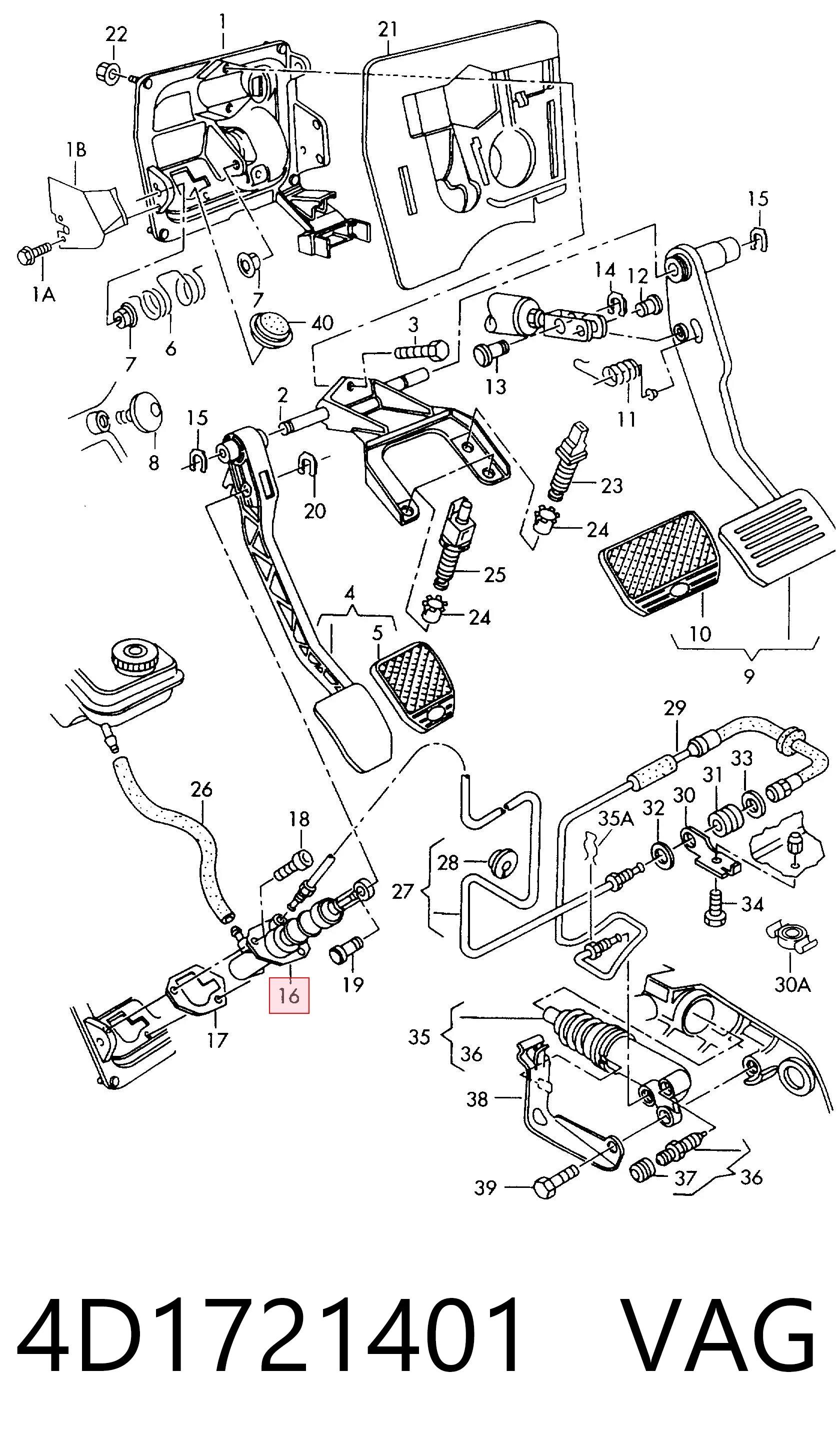 Cilindro de embrague Audi A8 D2 sedán (4D2, 4D8) (1994 - 2005) precio, desde 66,55 EUR