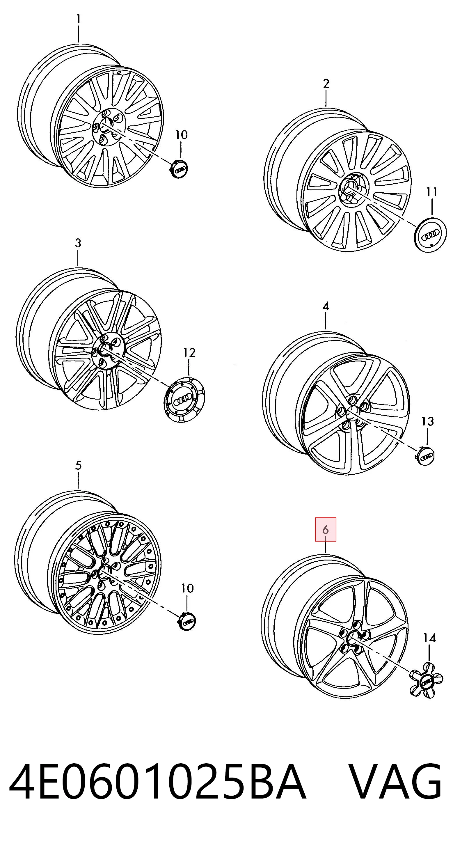 4E0601025BA VAG