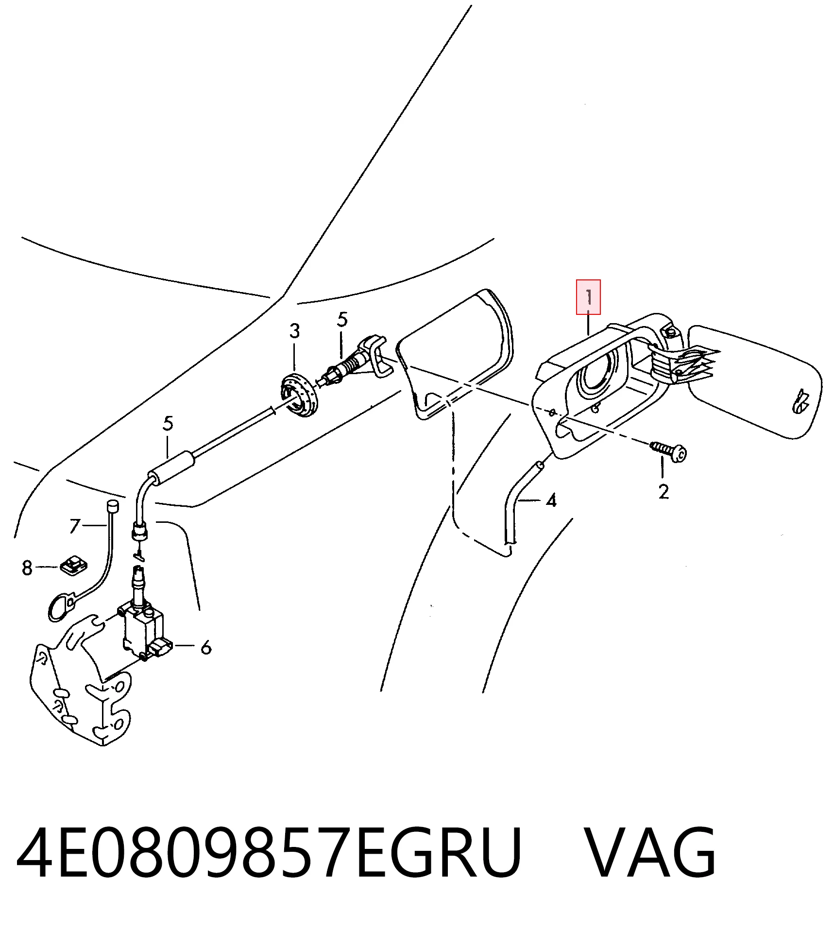 Comprar Tapa del depósito de combustible Audi A8  4E2, 4E8 a bajo precio