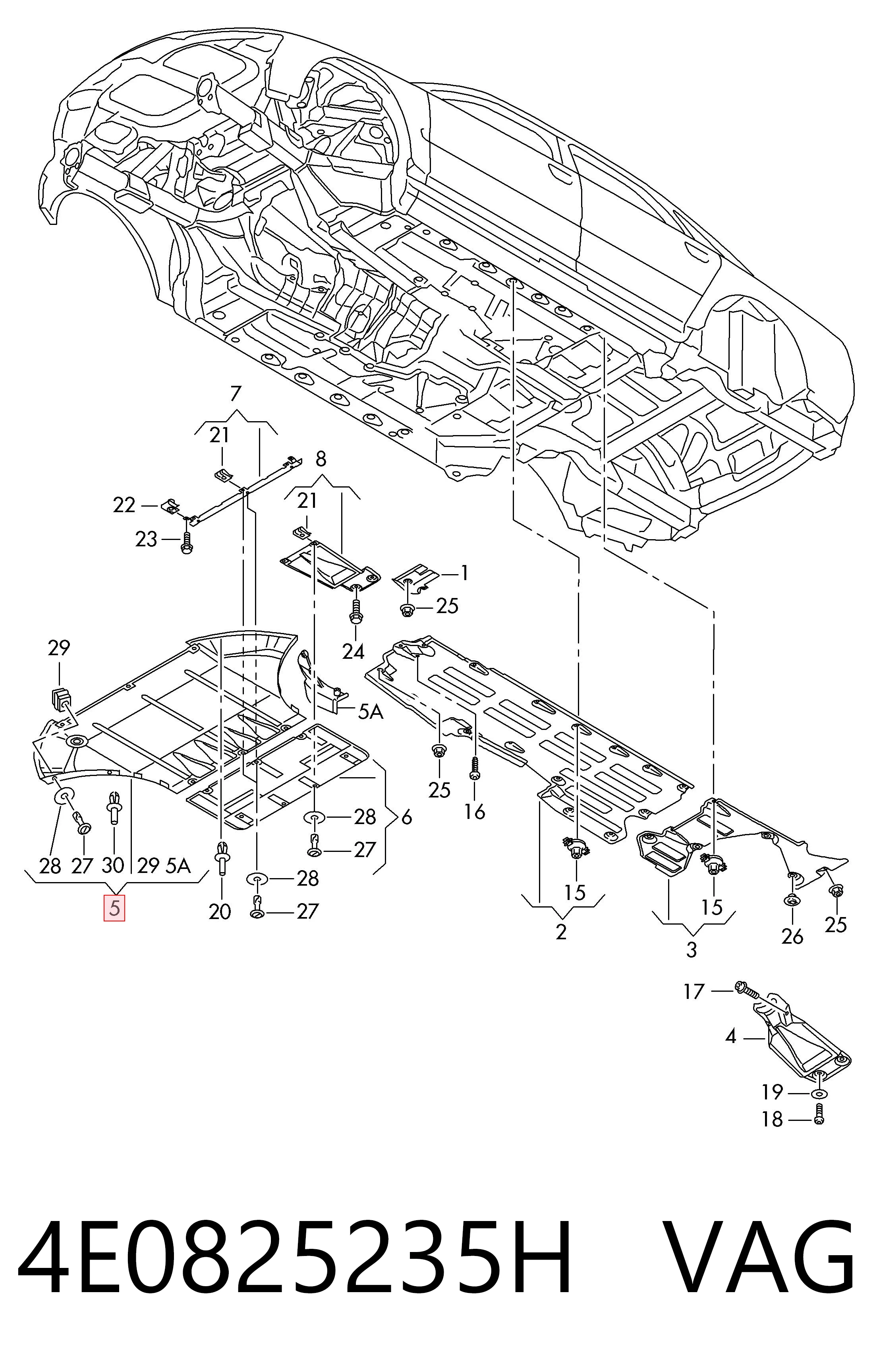 Comprar Protección de cárter Audi A8  4E2, 4E8 a bajo precio