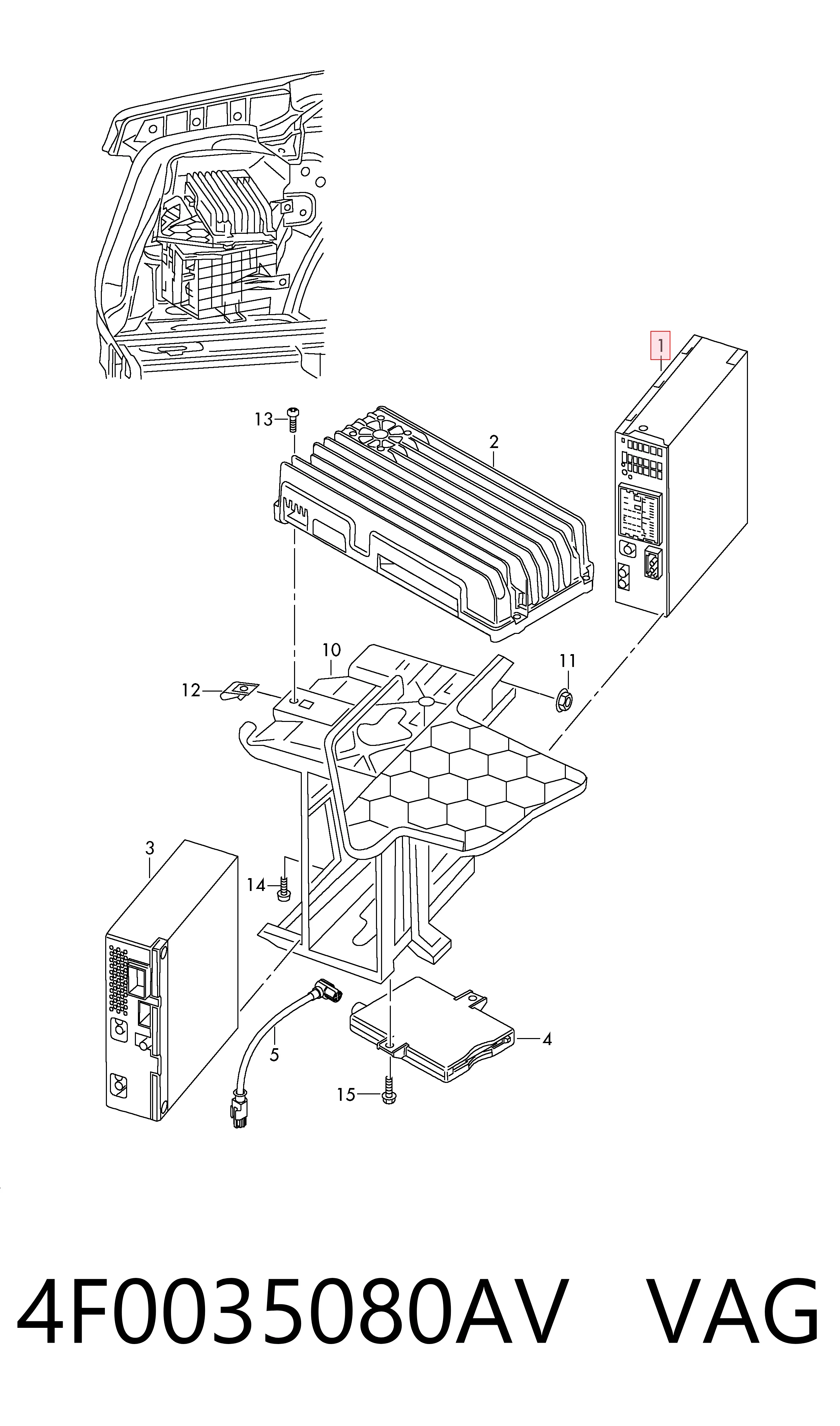 Radio para Audi A6 C6 4F2