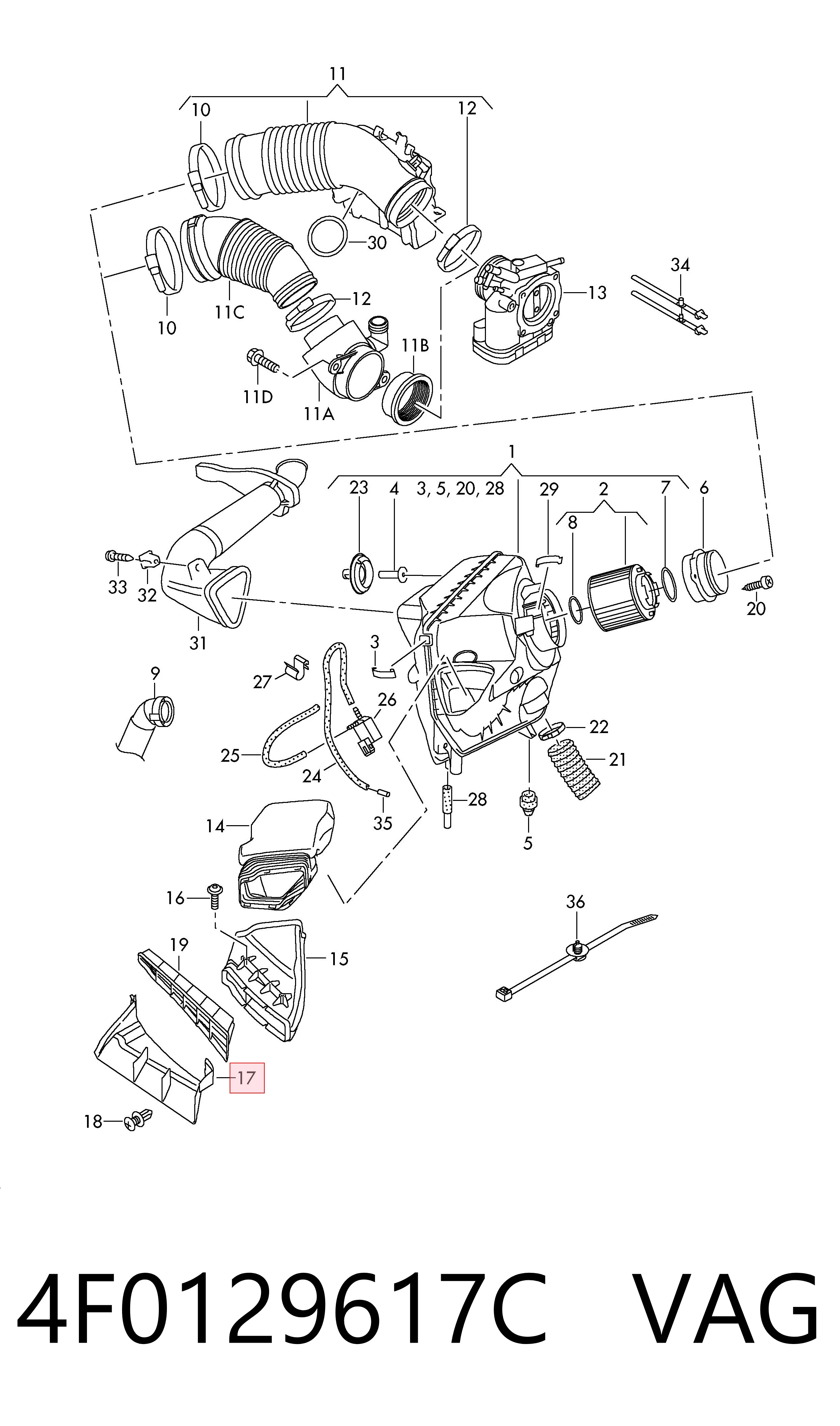 4F0129617C VAG 